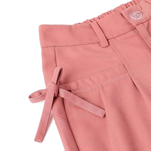 United Colors of Benetton Solid Regular Fit Bow Twill Trousers