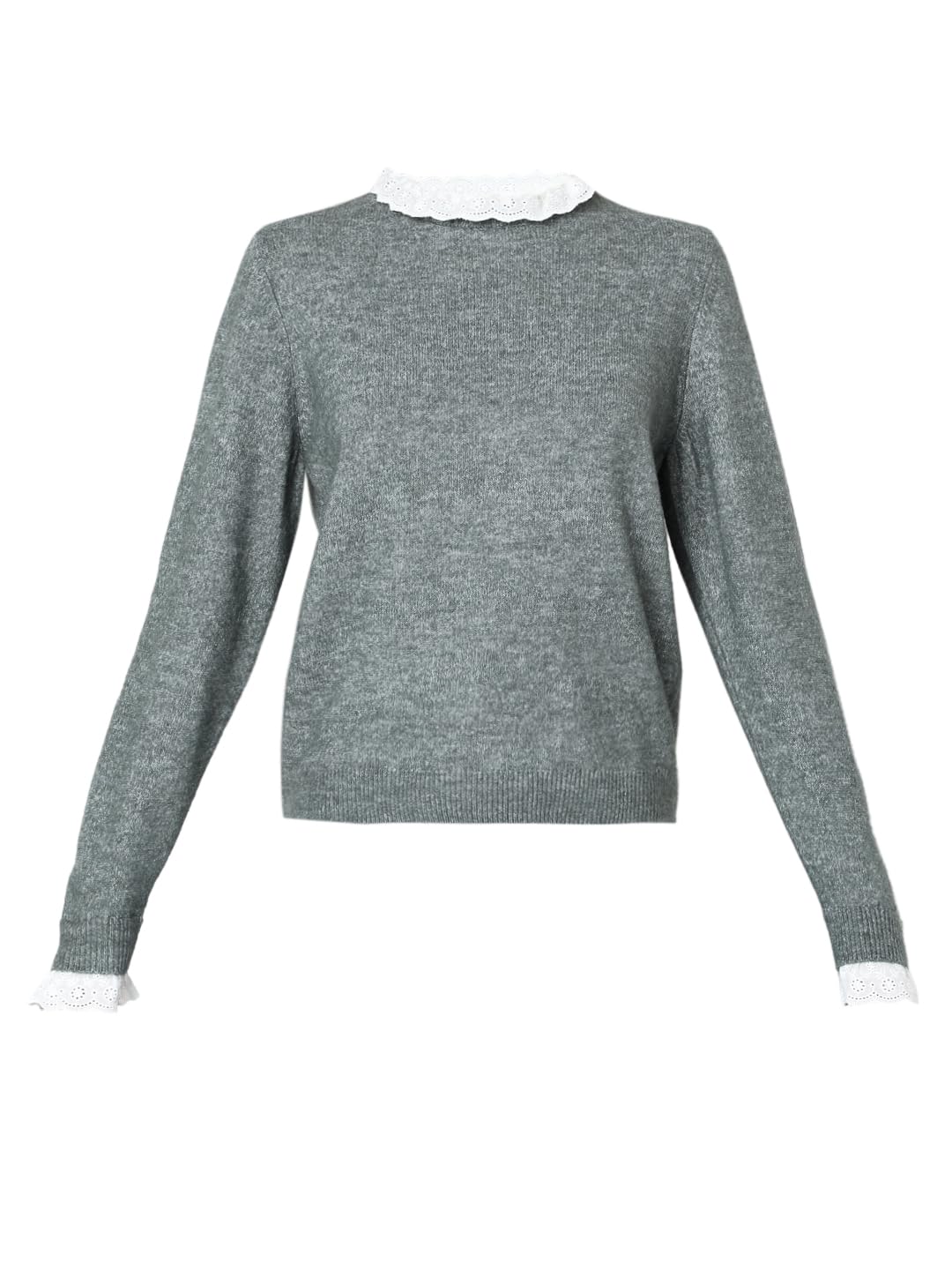 VERO MODA Women's Polyester Blend Casual Pullover Sweater