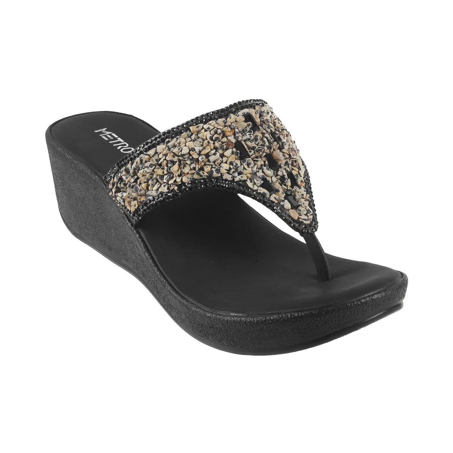 Metro Womens Synthetic Black Slip Ons (Size (4 UK (37 EU))