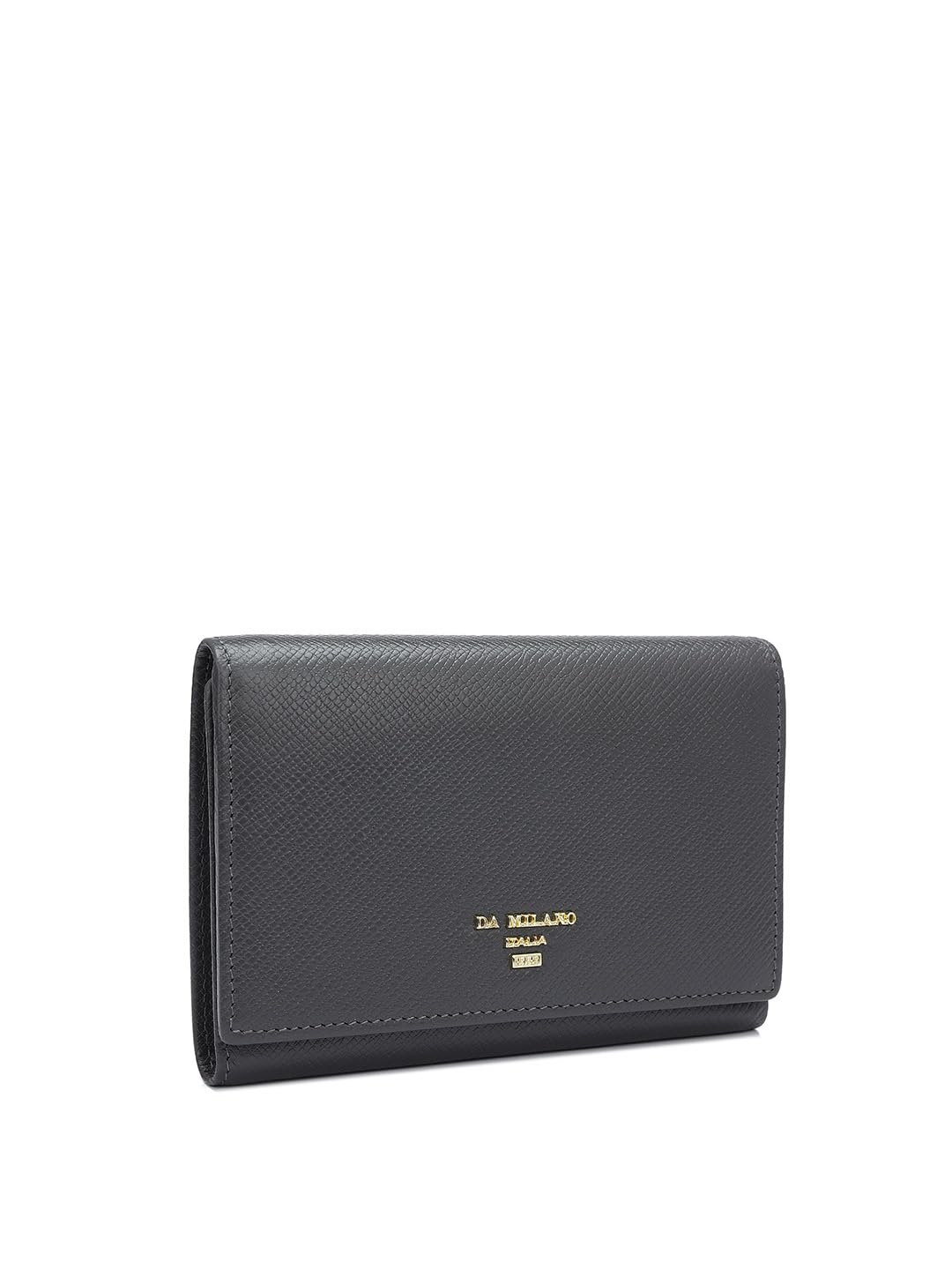 Da Milano Genuine Leather Grey Women Wallet (10328OL)