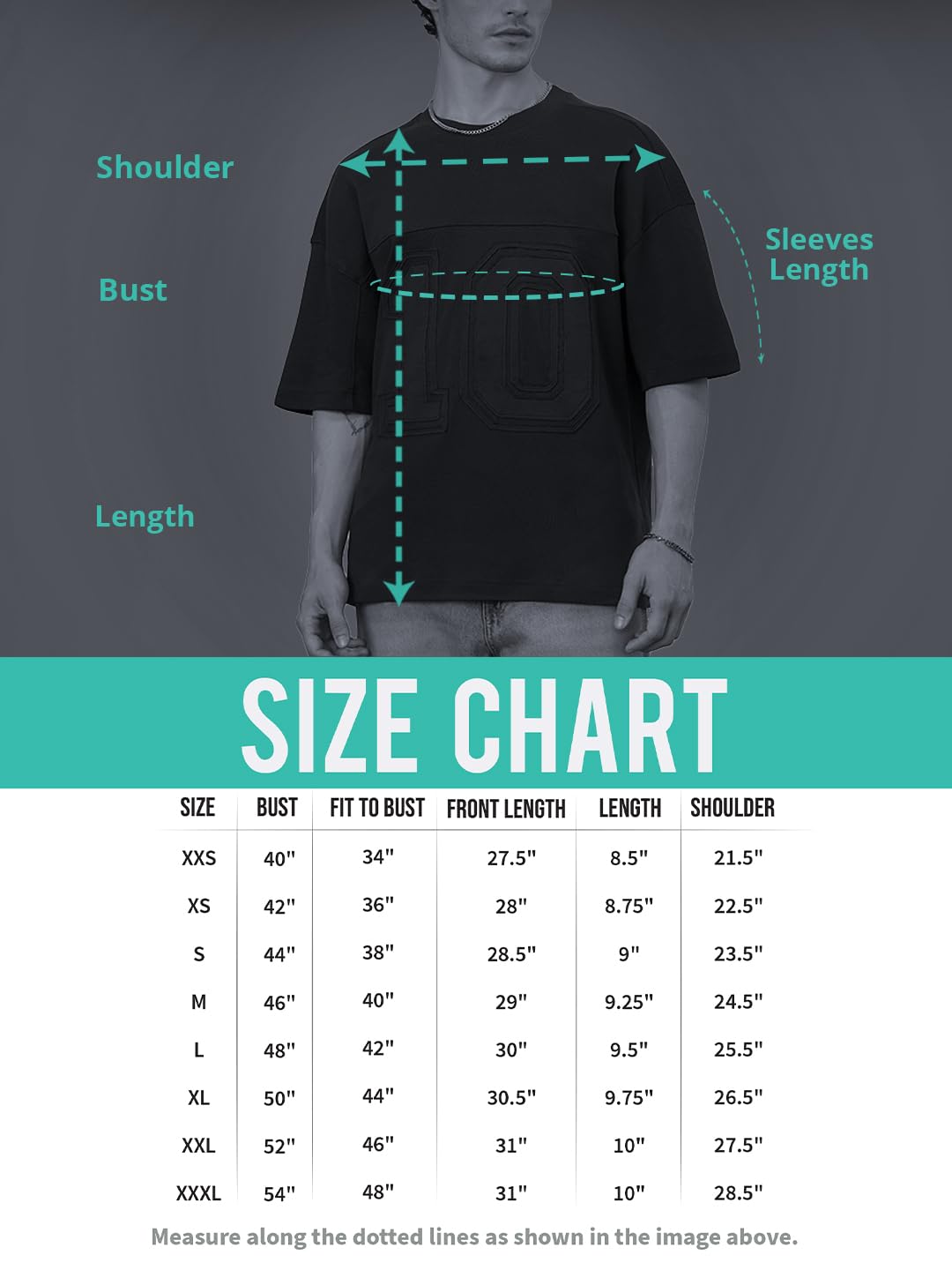 The Souled Store Super-Oversized Tee: Storm Sky Men and Boys Short Sleeves Round Neck Light Blue Solid Embossed Logo Drop Shoulder Casual Streetwear Super Oversized T-Shirts