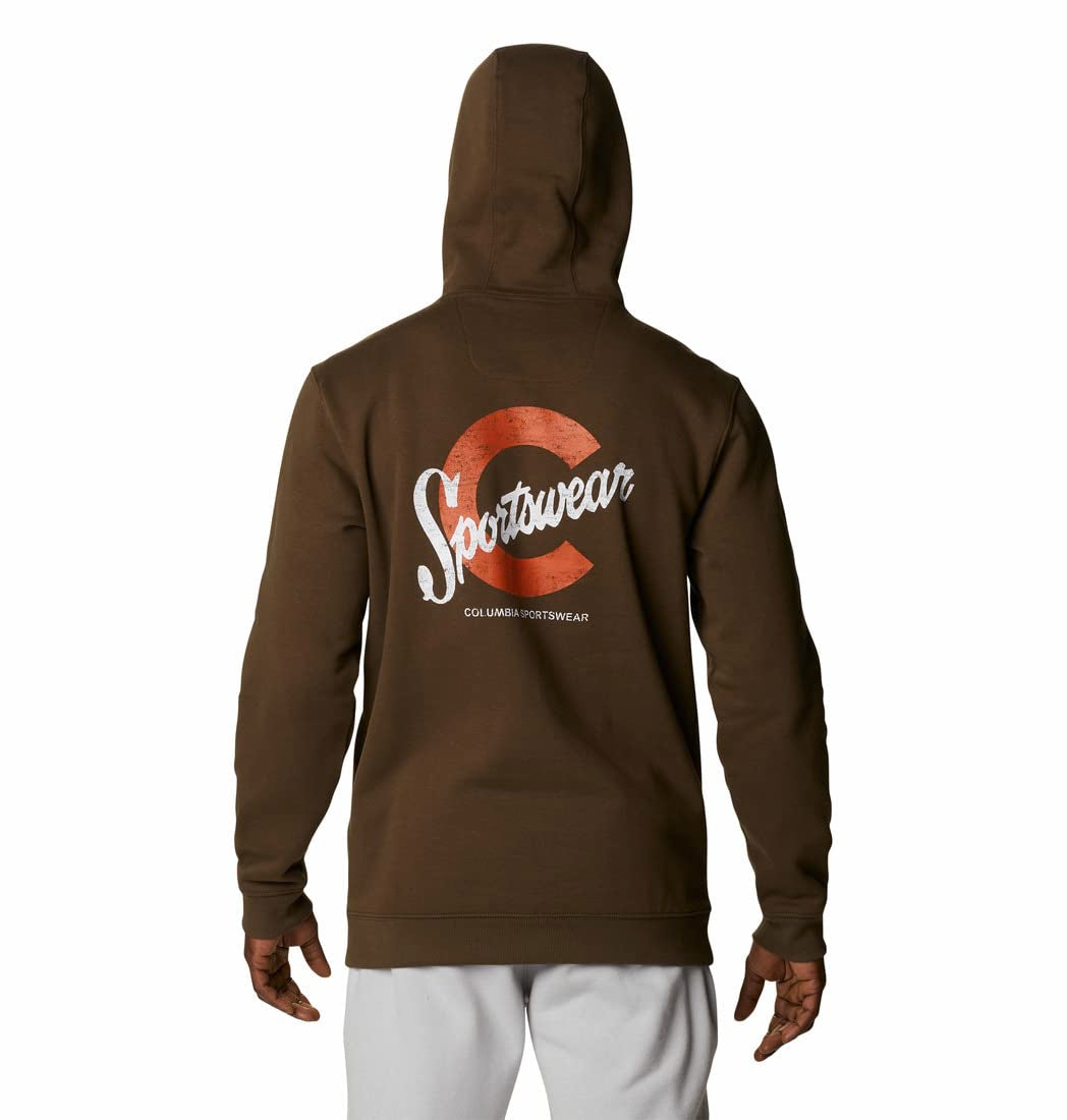 Columbia Mens CSC Basic Logo II Hoodie, Olive Green, C Sportswear 2, M