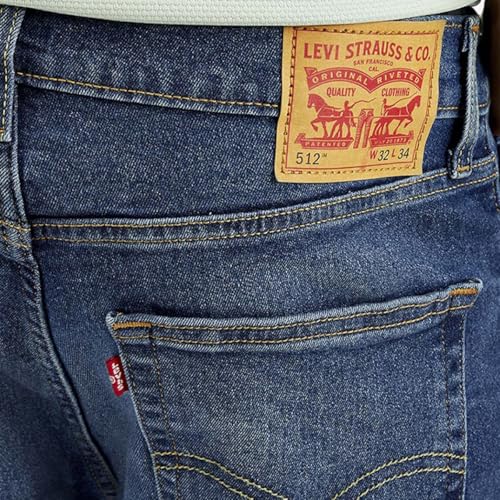 Levi's Men's Dark Indigo Tapered Fit Mid Rise Jeans