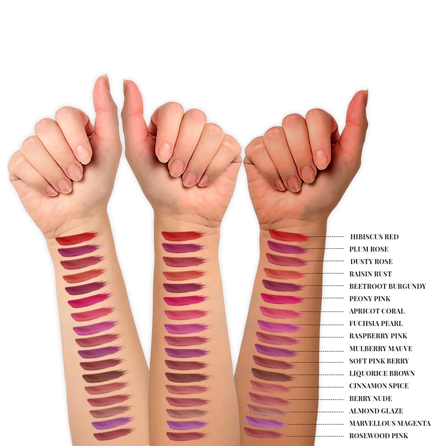 Just Herbs Ayurvedic Creamy Matte Long Lasting Liquid Lipstick, Lightweight & Hydrating Lip Colour with Liquorice & Sweet Almond Oil - Dusty Rose