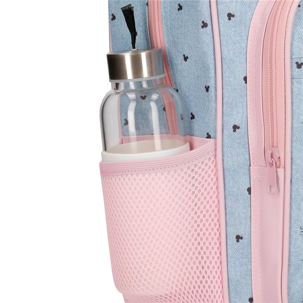 Joumma Disney Minnie American Darling Backpack Blue 23X28X10 cms Polyester 9.6L, Blue, Backpack, Blue, backpack, Blue, Backpack
