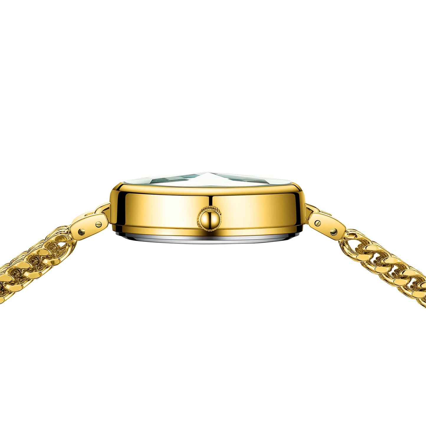 NIBOSI Watch for Woman Analog Quartz Diamond Rose Gold Women Watches Stylish Elegant Waterproof Stainless Steel Wrist Watch Jewelry Bracelet (Gold Black)