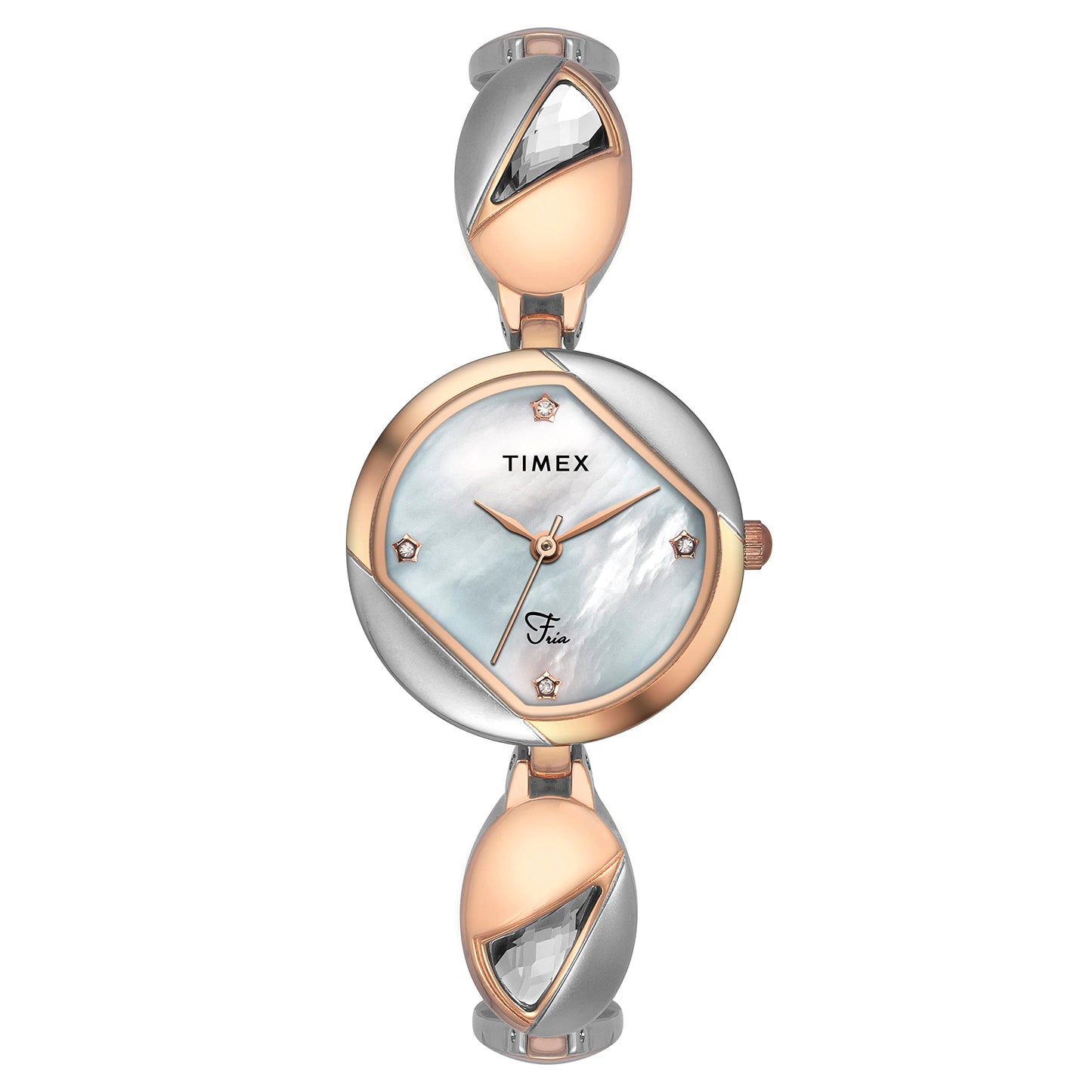 TIMEX Fria Women Off White Round Analog Watch - TWEL16301