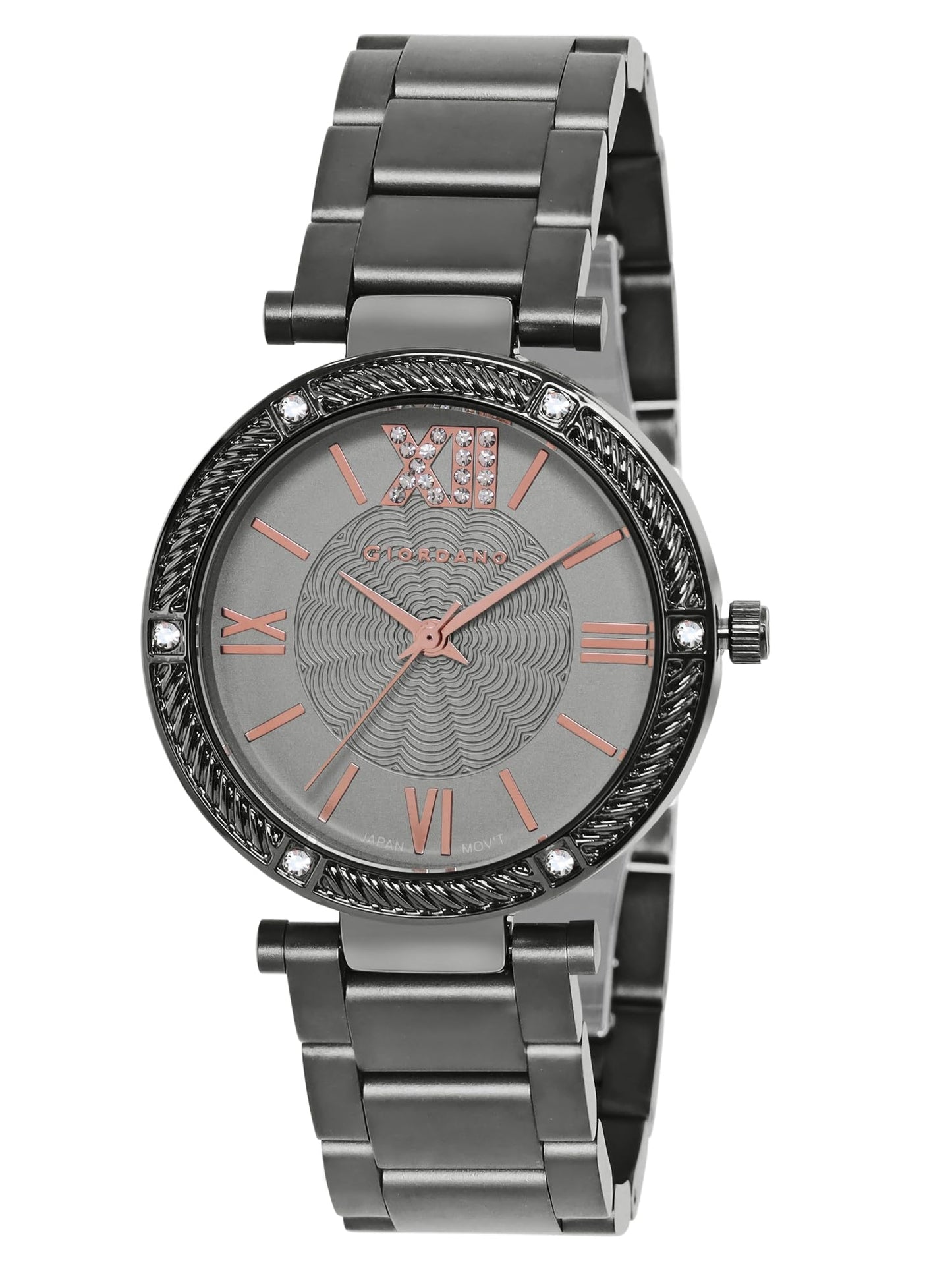 Giordano Analog Stylish Watch for Women Water Resistant Fashion Watch Round Shape with 3 Hand Mechanism Wrist Watch for Girls & Ladies to Compliment Your Look/Ideal Gift for Female - GZ-60064