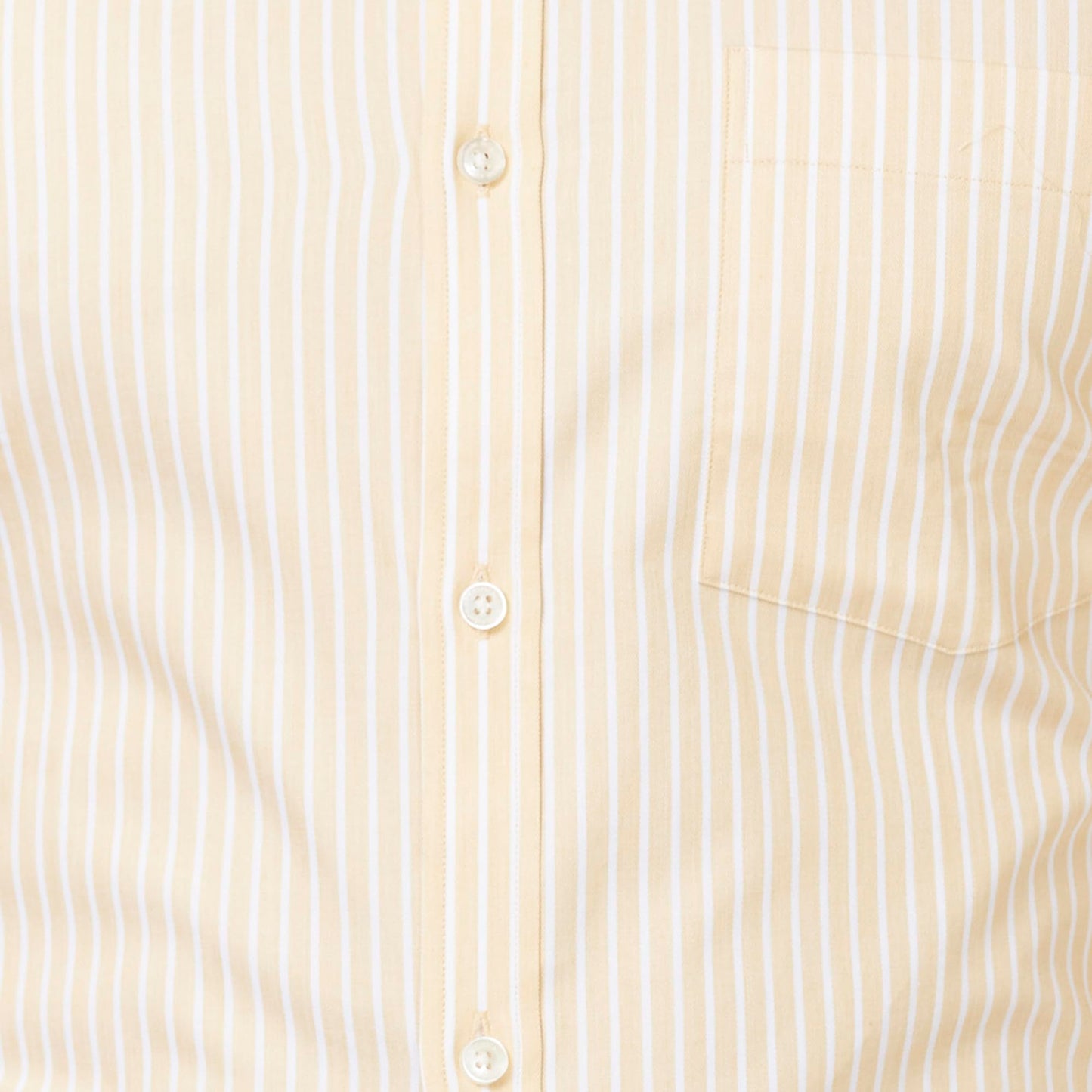 PARK AVENUE Men's Stripe Slim Fit Shirt (PMSX16166-Y3_Medium Yellow S)