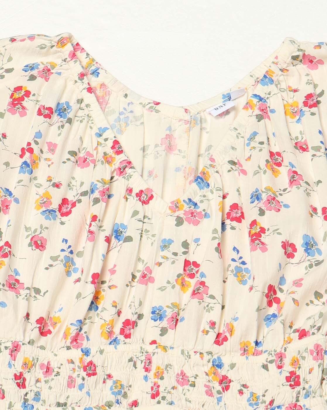 GAP Women's Cotton Blend Classic Maxi Casual Dress (442754733_Multi Multicolour