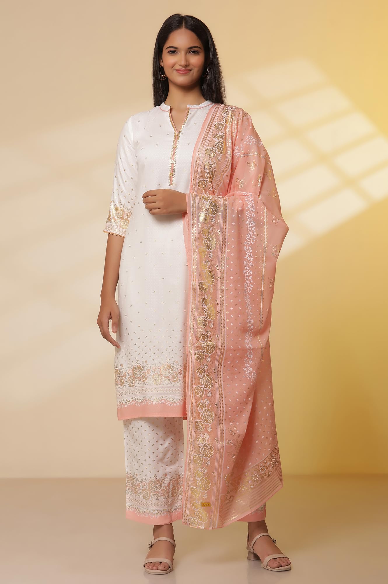 Aurelia Women's Floral Printed Straight Kurta Set with Palazzos & Dupatta_24AUAS15041-507777_L