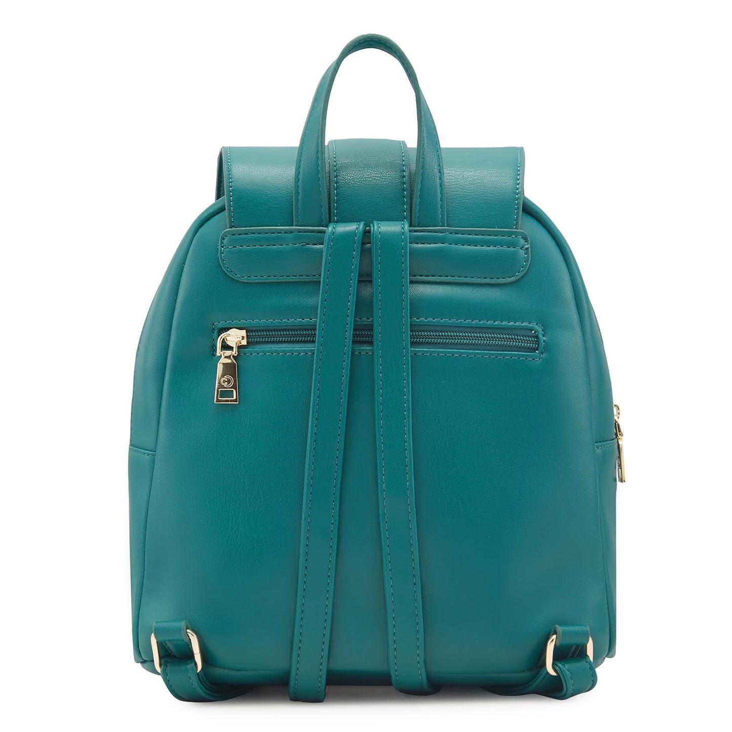 Caprese Shelbee Fashion Backpack Dark Green Trendy Quilted Backpack with Buckle Lock and top/Back Zip, Perfect for Travel, College and Daily use