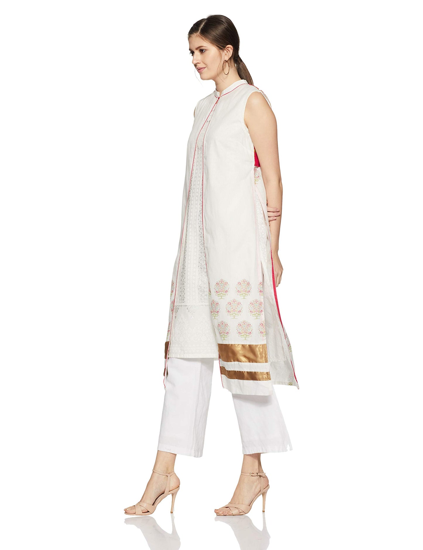 W for Woman Women's Cape Gilet (16AU32556-58483_White_12)