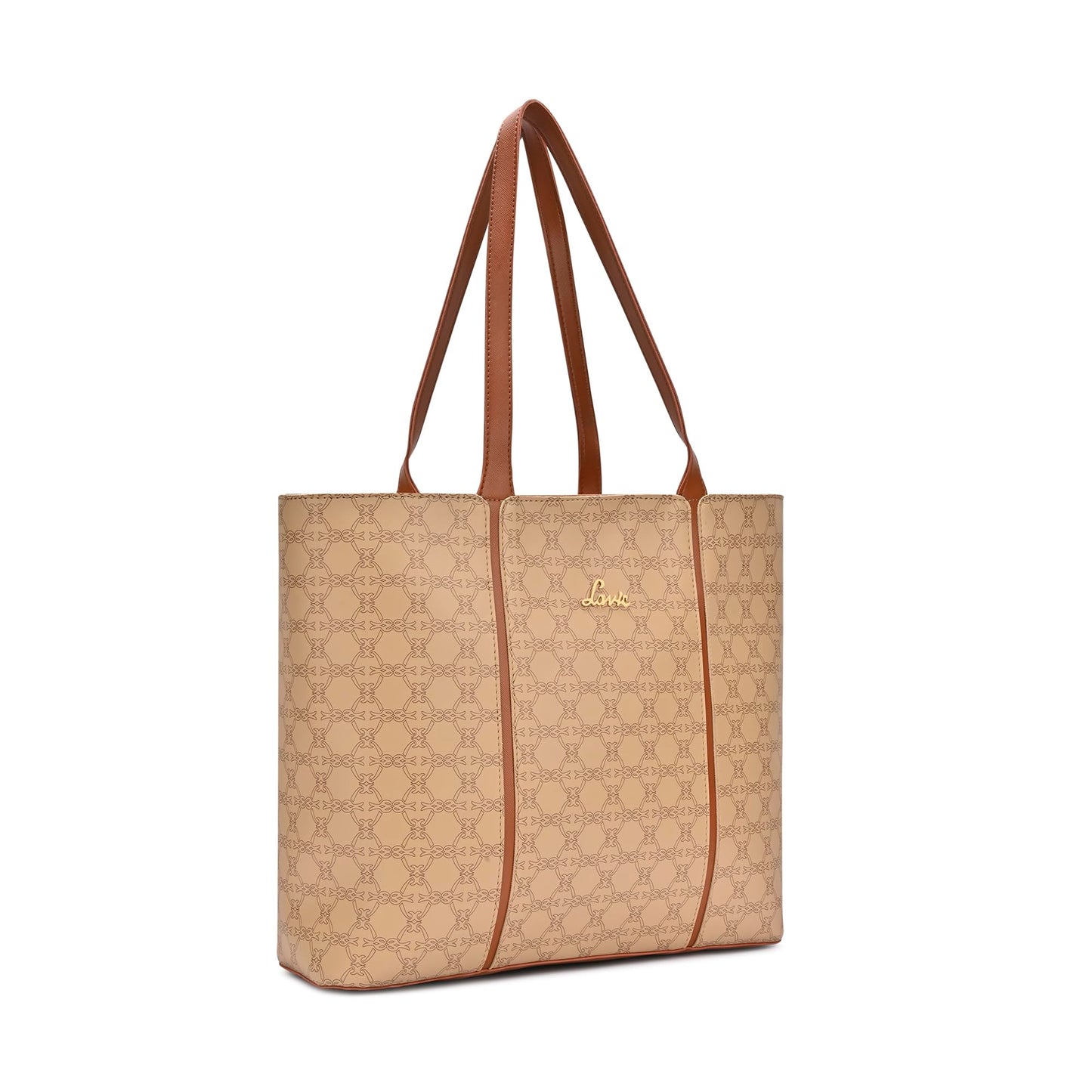 Lavie Women's Mono Neghan Monogram Print Tote Bag for Women | Tote Bag for Work | Ladies purse | Stylish Shoulder Bag | Gift for Women
