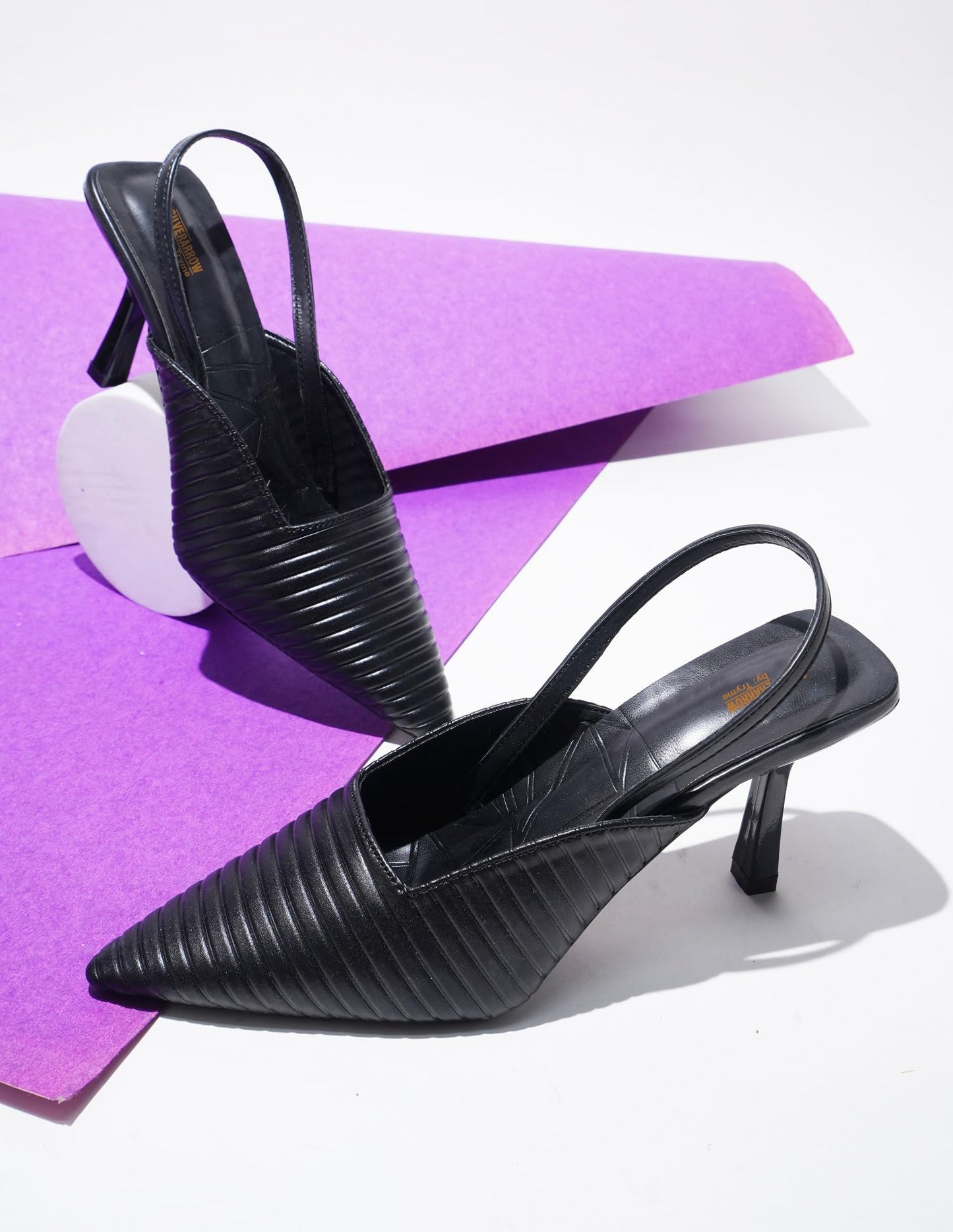 SilverArrow Womens Cove Serenade Black Heeled Sandal_7 UK (4nahl206)