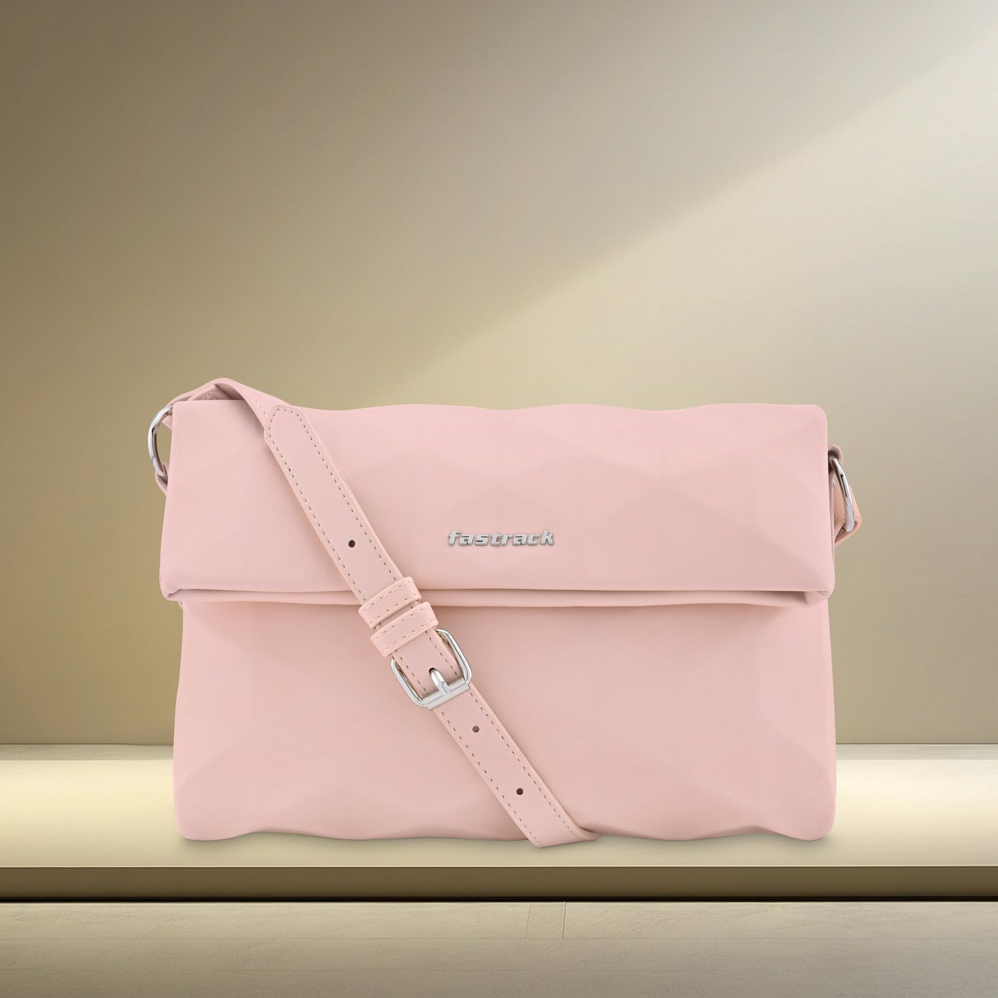 Fastrack Diamond-Dynamic Sling Bag | Faux-Leather Women Handbags| Ladies Purse Handbag | Sling Bag for Casual Carry