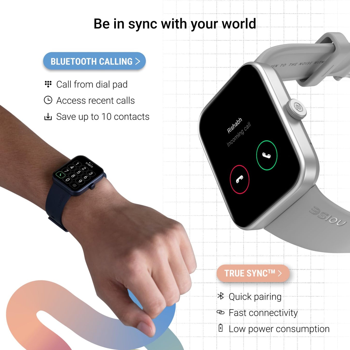 Noise ColorFit Loop Smartwatch - Mist Grey