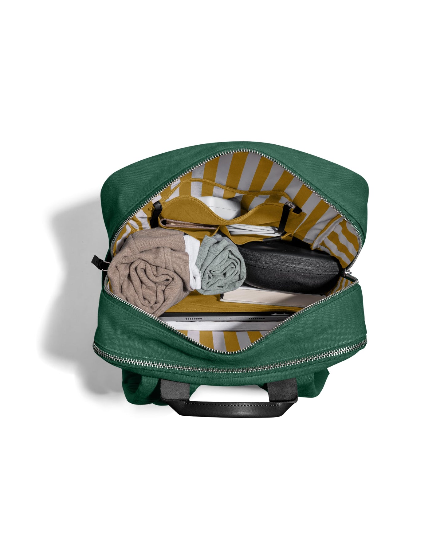 DailyObjects 9 to 9 Everyday Casual Laptop Backpack Compatible with upto 15" Laptop | Unisex Shoulder Travel Bag | Durable Canvas Material | Zippered Compartment with Slip Pockets | Trolley Sleeve