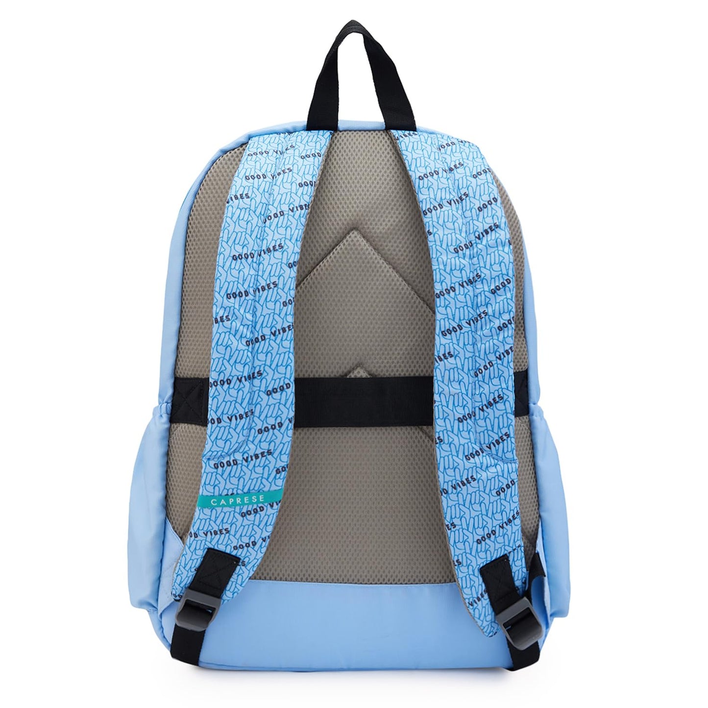 Caprese Zoe Laptop Backpack, X-Large | Backpack for Women with Multi-Compartments and Secure Zip Closure (Light Blue)