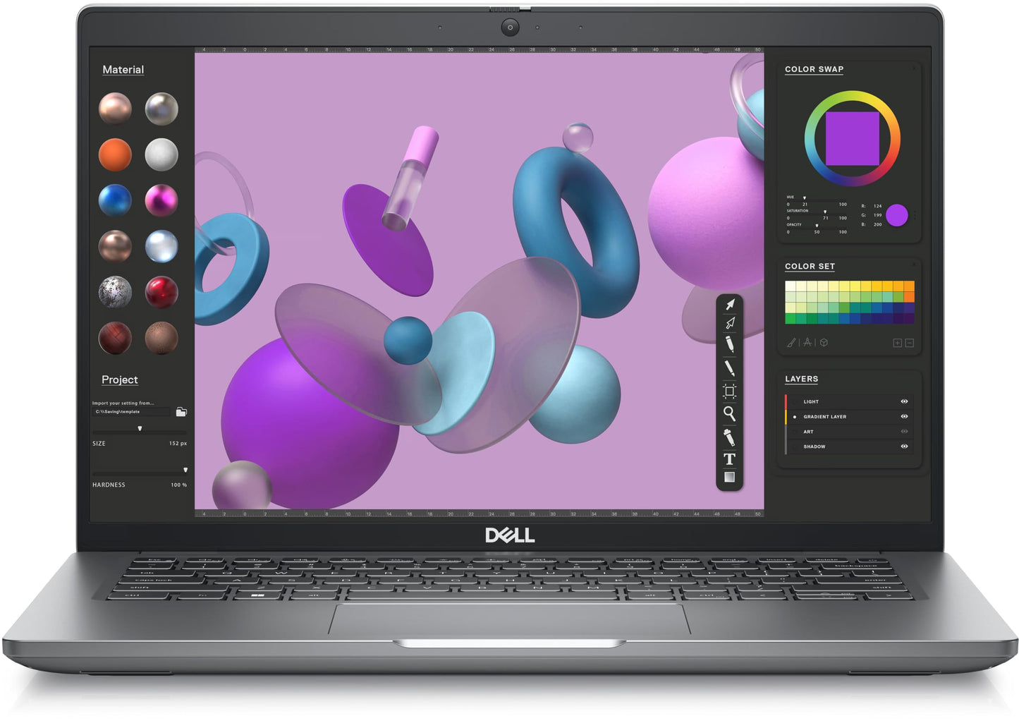 Dell Precision 3480 Workstation Intel Core i7-1370P 14" FHD(1920 x 1080) LCD 400 nits 32GB DDR5 RAM, 1TB SSD, NVIDIA RTX A500 4GB Windows 11 Pro