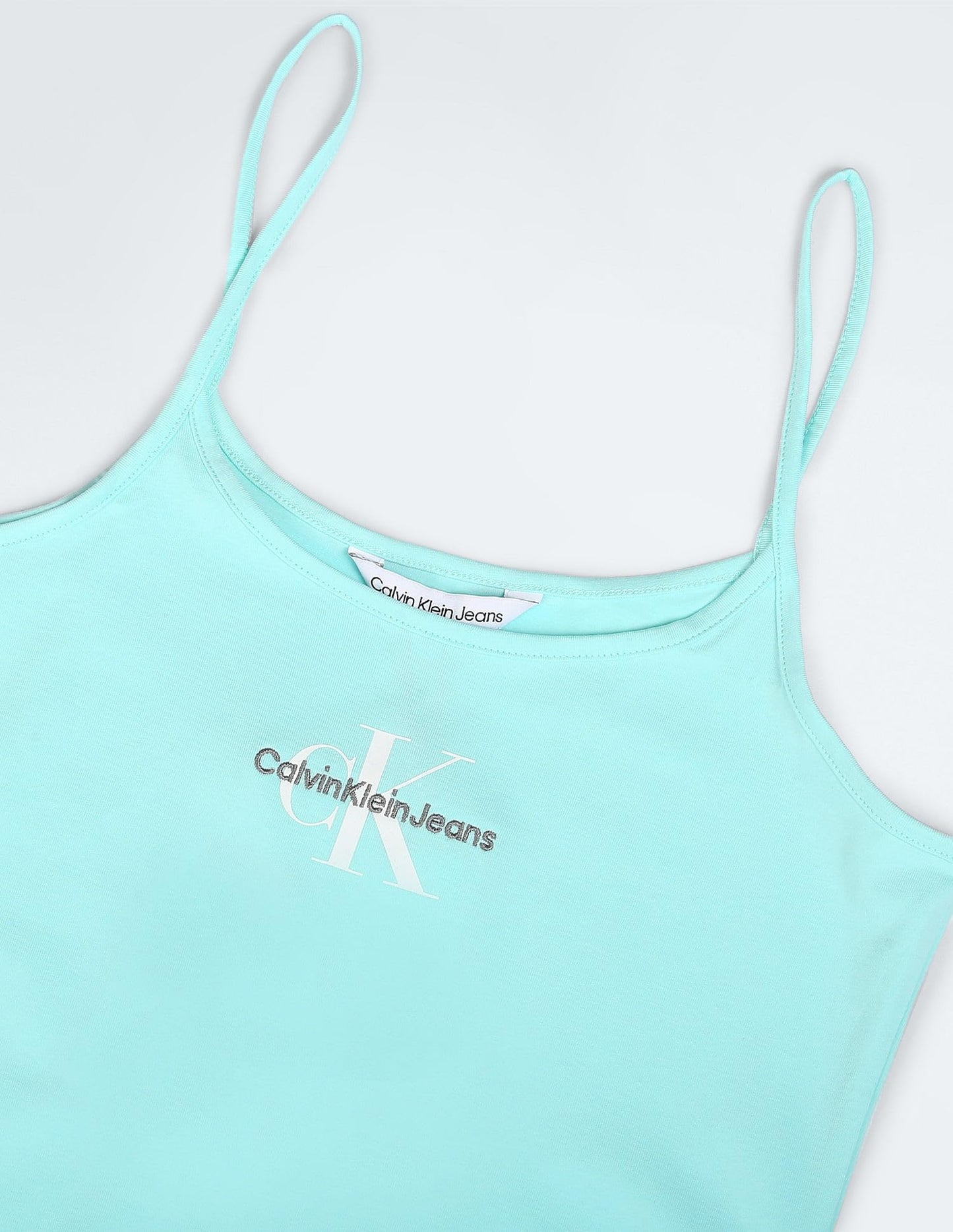 Calvin Klein Women's Cotton Bodycon Above The Knee Dress (J20J223420CCP_Blue_L)