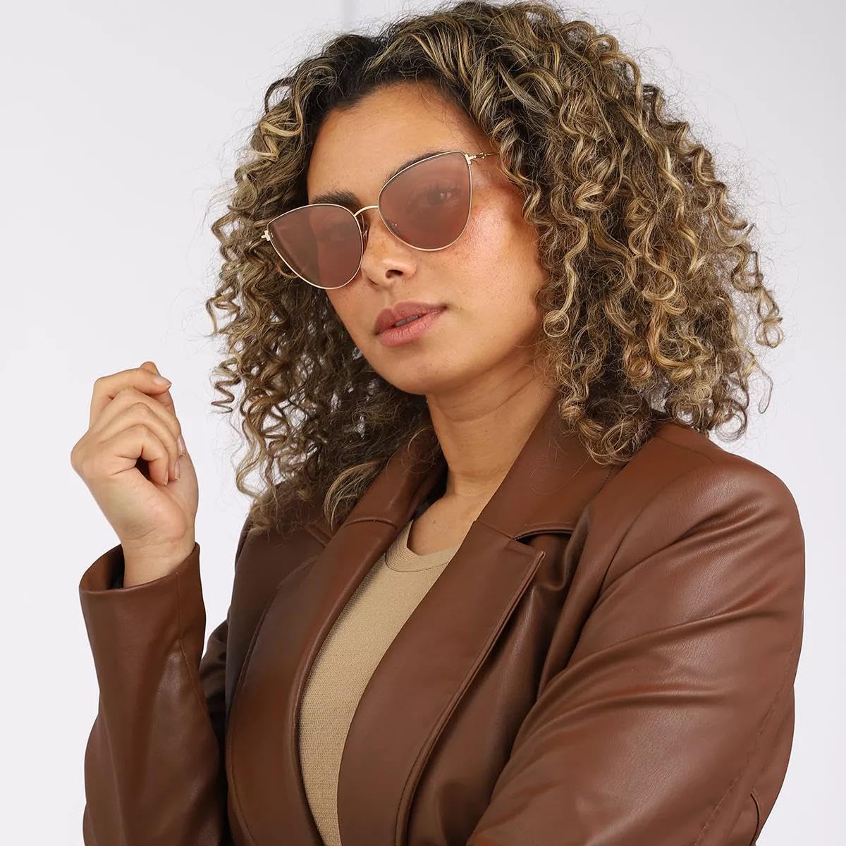 Tom Ford FT1005 32G Anais-02 Gold Sunglasses, Gold, 62/17/140