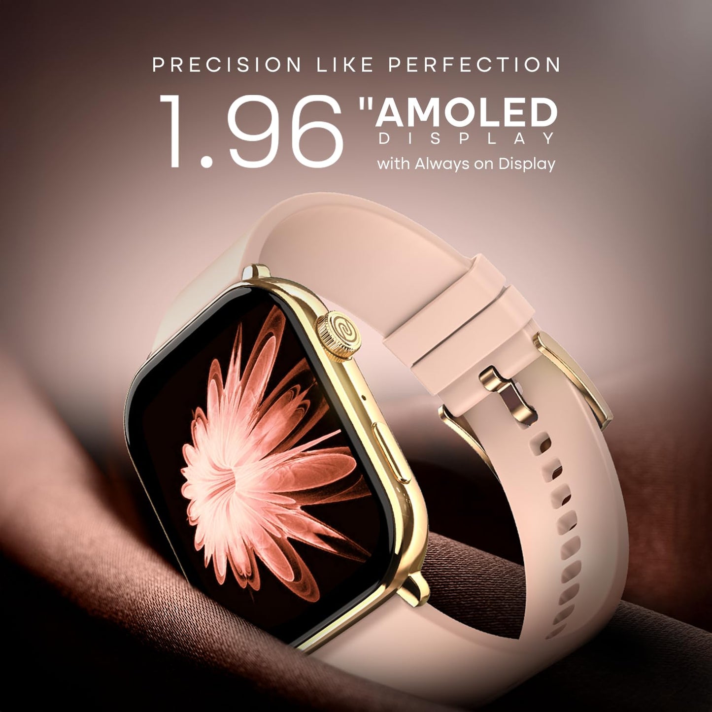 Noise ColorFit Pulse 4 Pro Smartwatch - Rose Pink