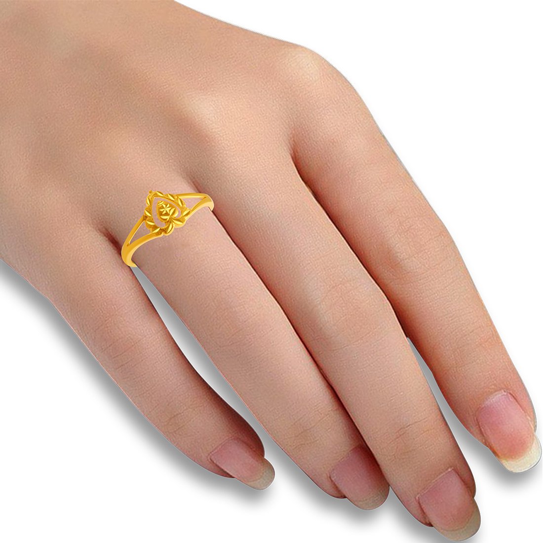 P.C. Chandra Jewellers 22KT Yellow Gold Ring for Women