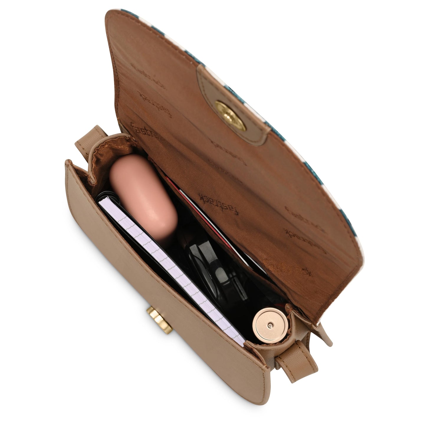 Fastrack Nautical Striped Casual Sling Bag for Women, Girls and Ladies