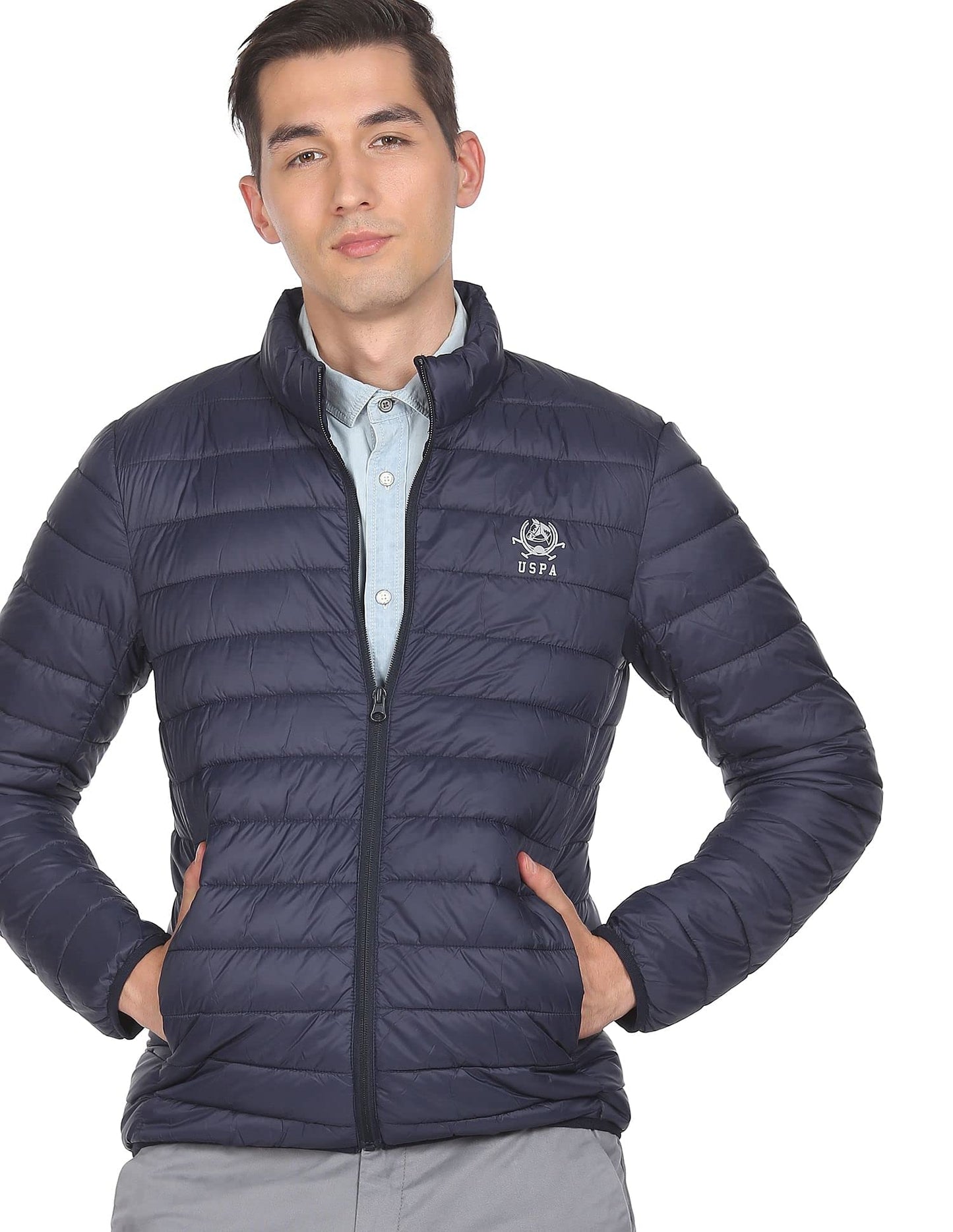 U.S. POLO ASSN. Men's A-Line Coat (USJCKS0216_Navy_XL)