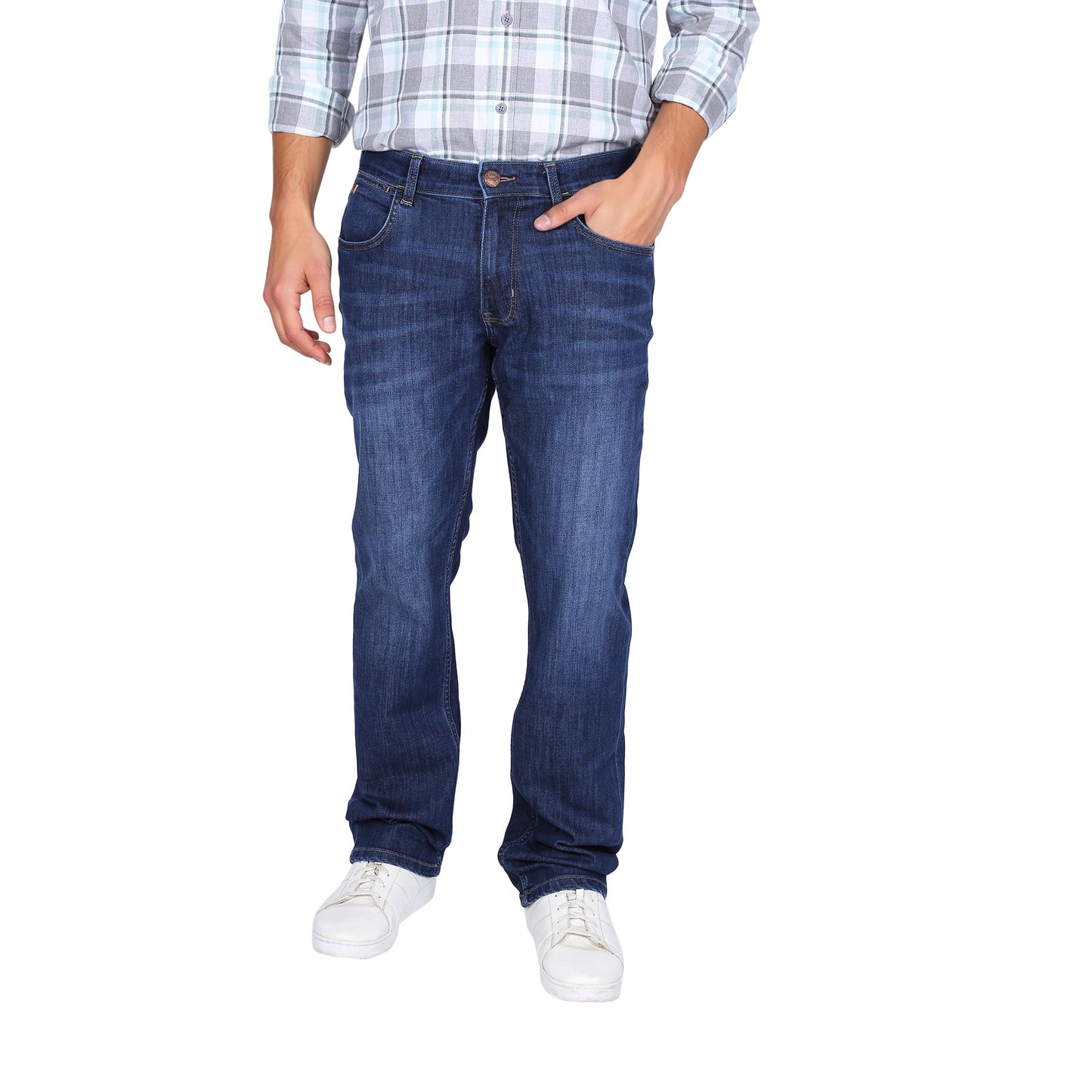 Wrangler Men Blue Millard Regular Fit Mid Rise Jeans