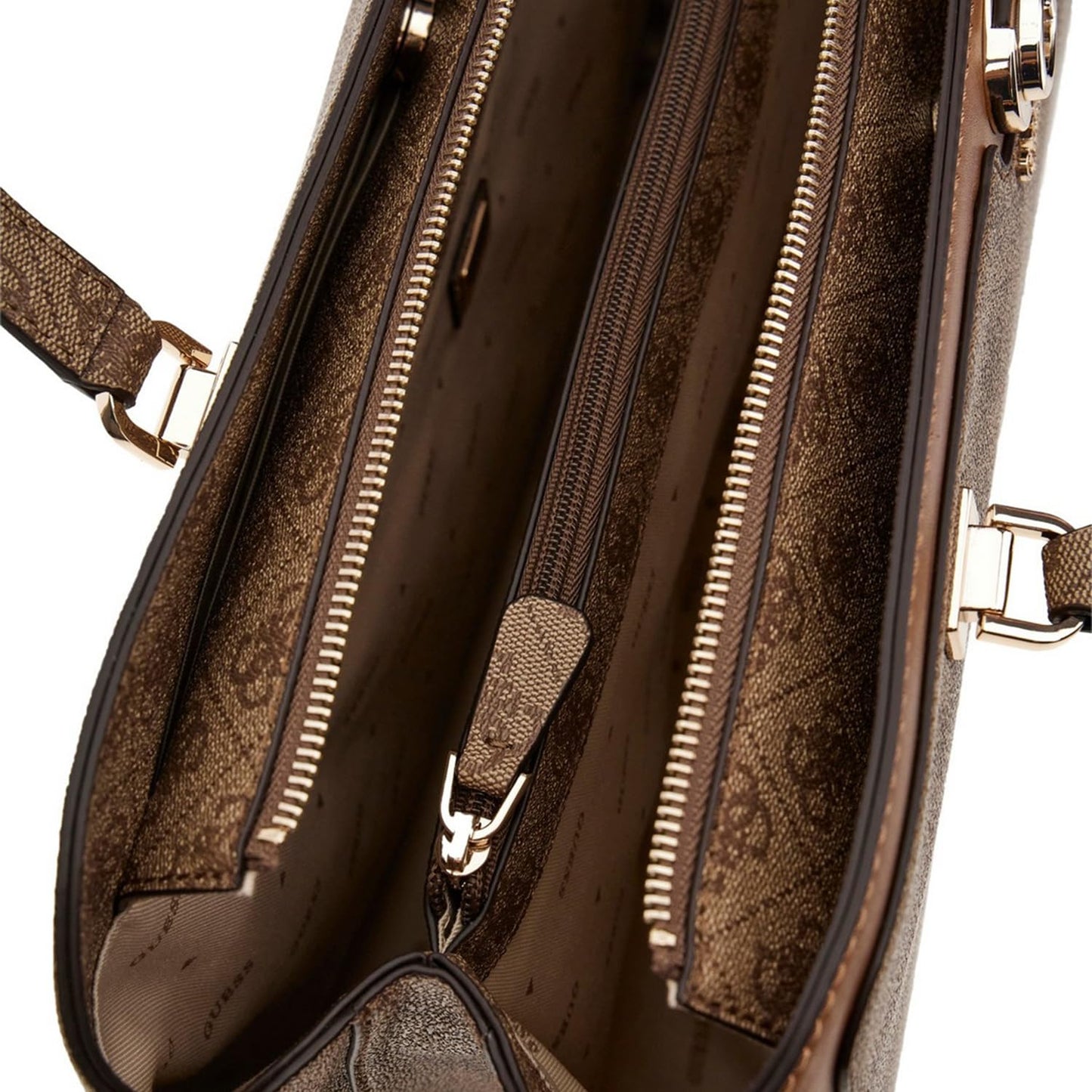 GUESS Women's Brown Printed Tote Bag| Ladies Purse Handbags | Gift For Ladies