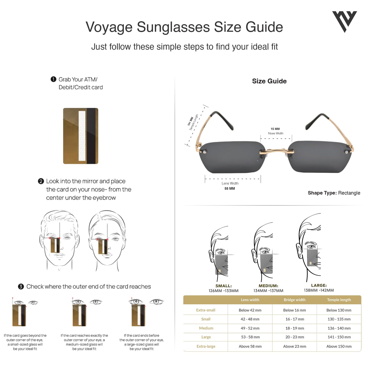 Voyage UV Protected Violet Rectangular Sunglasses for Men & Women (3405MG3787 | Golden Frame | Violet Lens)