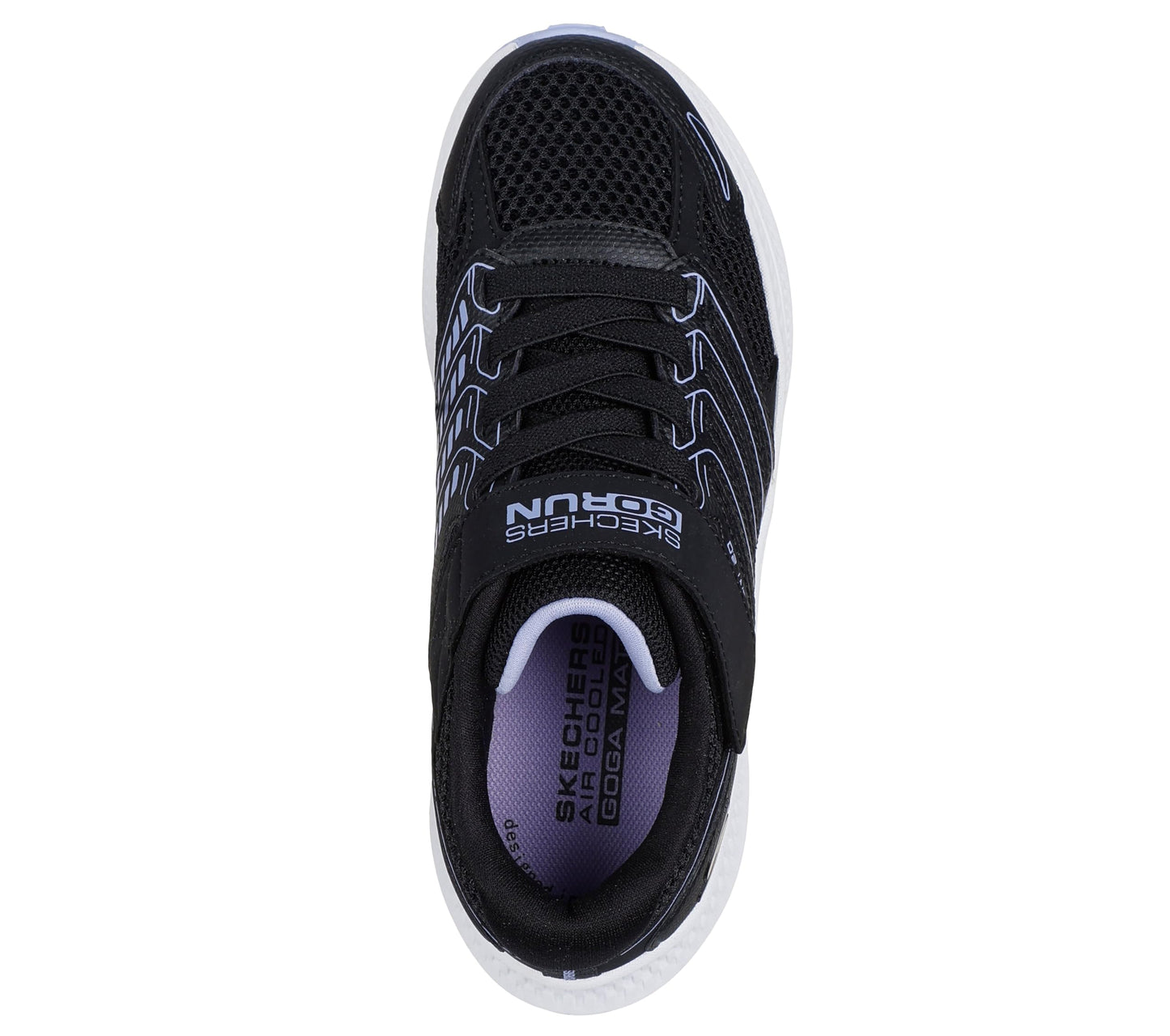 Skechers Girls GO Run CONSISTENT 2.0 - RUNNI Black Velcro Casual Sneakers
