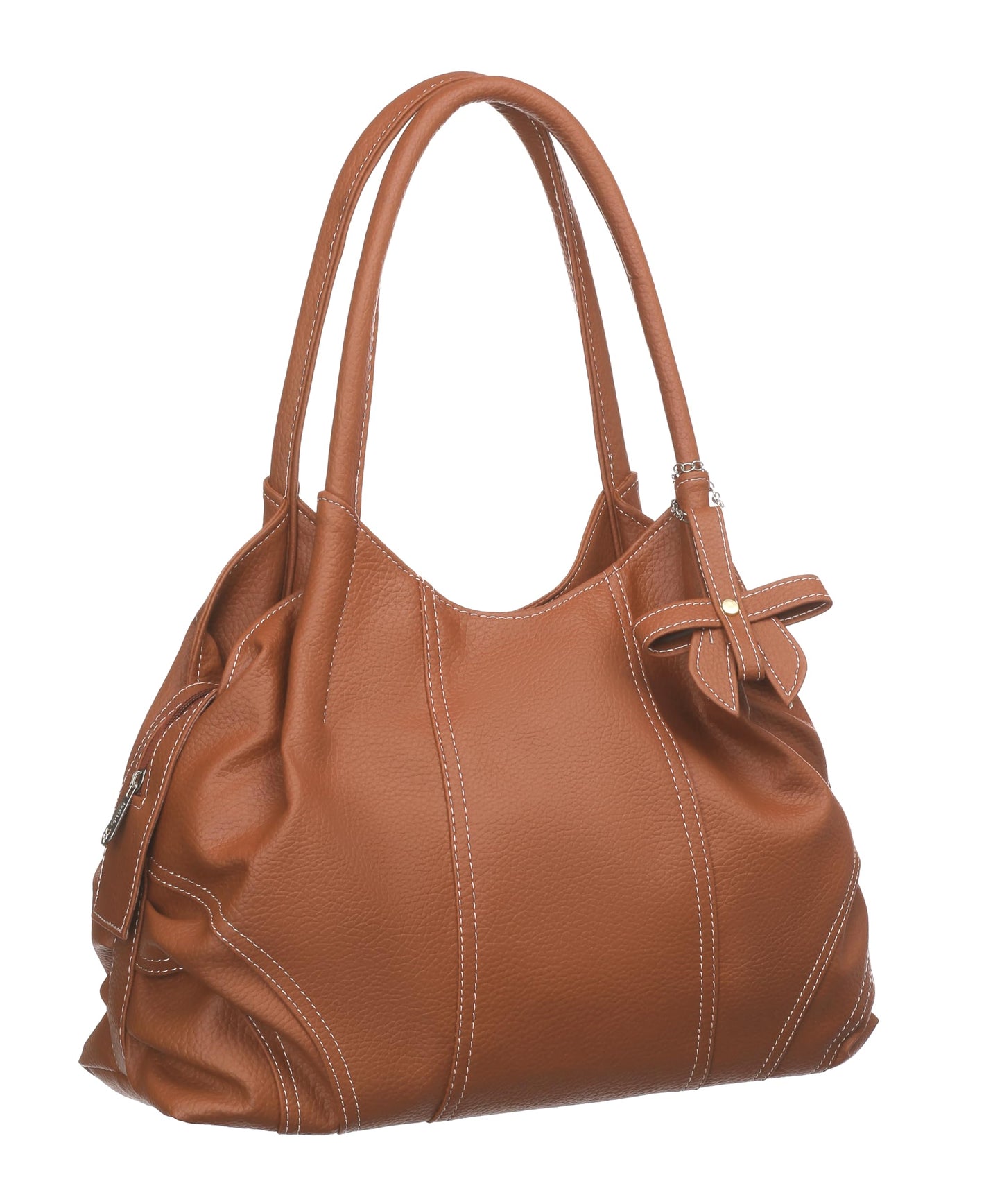 Fostelo Women's Style Diva Satchel Tote Handbag for Women | Tote Bag for Work | Ladies Purse | Stylish Shoulder Bag | Gift For Women | Tan