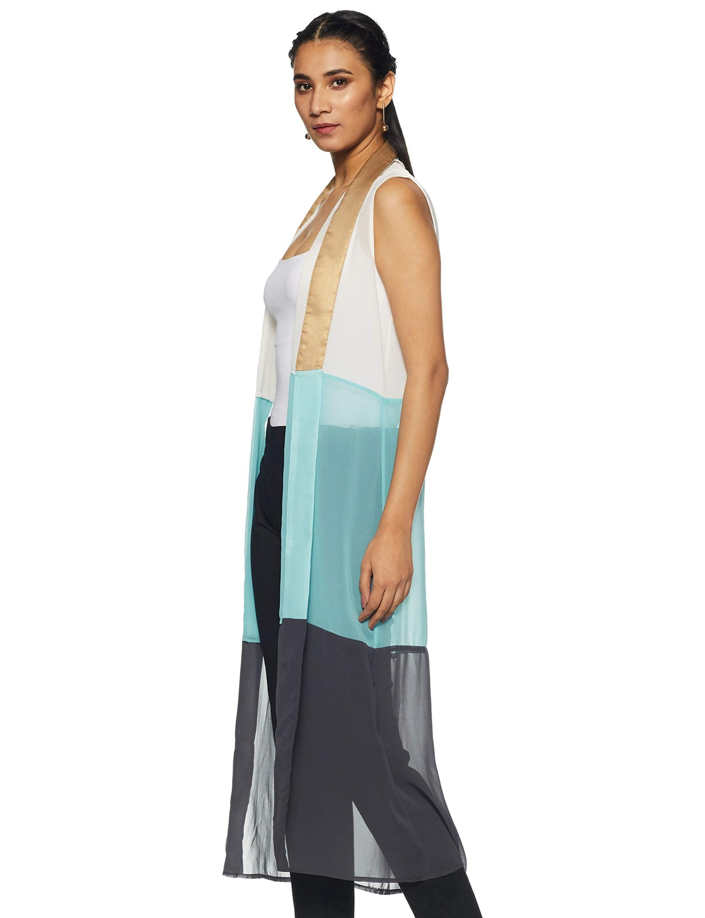 W for Woman Women's Cape Gilet (16AU32520-65110_White_12)