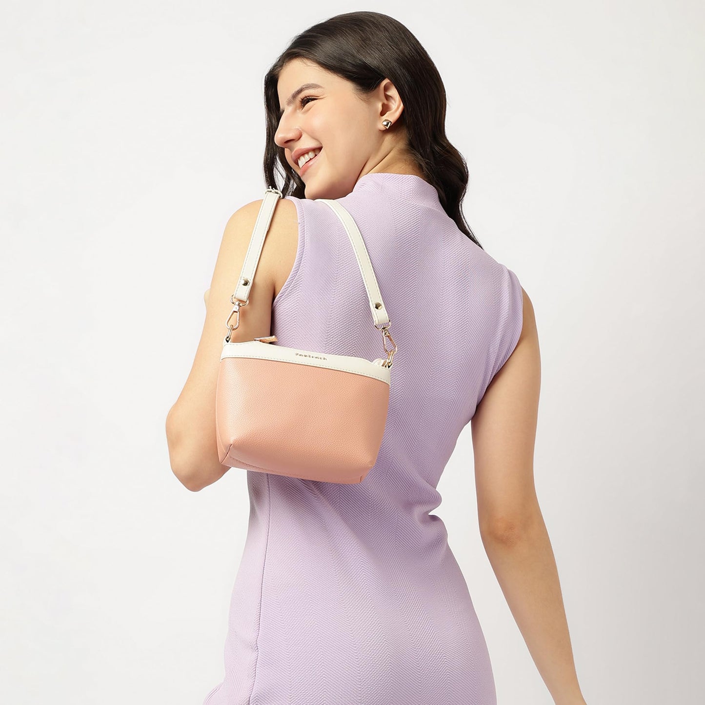 Fastrack Off Duty Sling Bag for Women | Small Size with Top Zip Closure, Detachable & Adjustable Sling Belt & Inner Access Pockets | Trendy Everyday Sling Bag