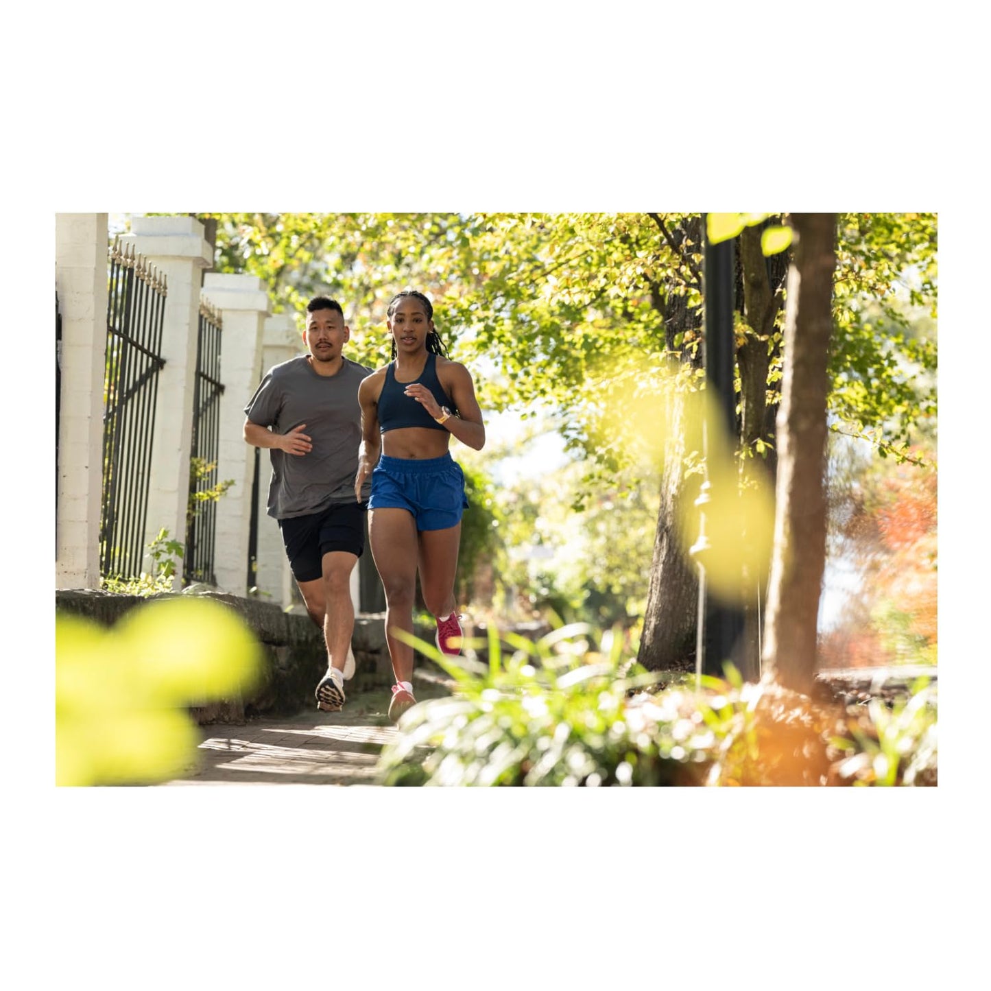 Garmin® Forerunner® 570, 47mm, Advanced GPS Running and Triathlon Smartwatch, AMOLED Display, Training and Recovery Features, Amp Yellow Aluminum with Translucent Whitestone/Turquoise Band