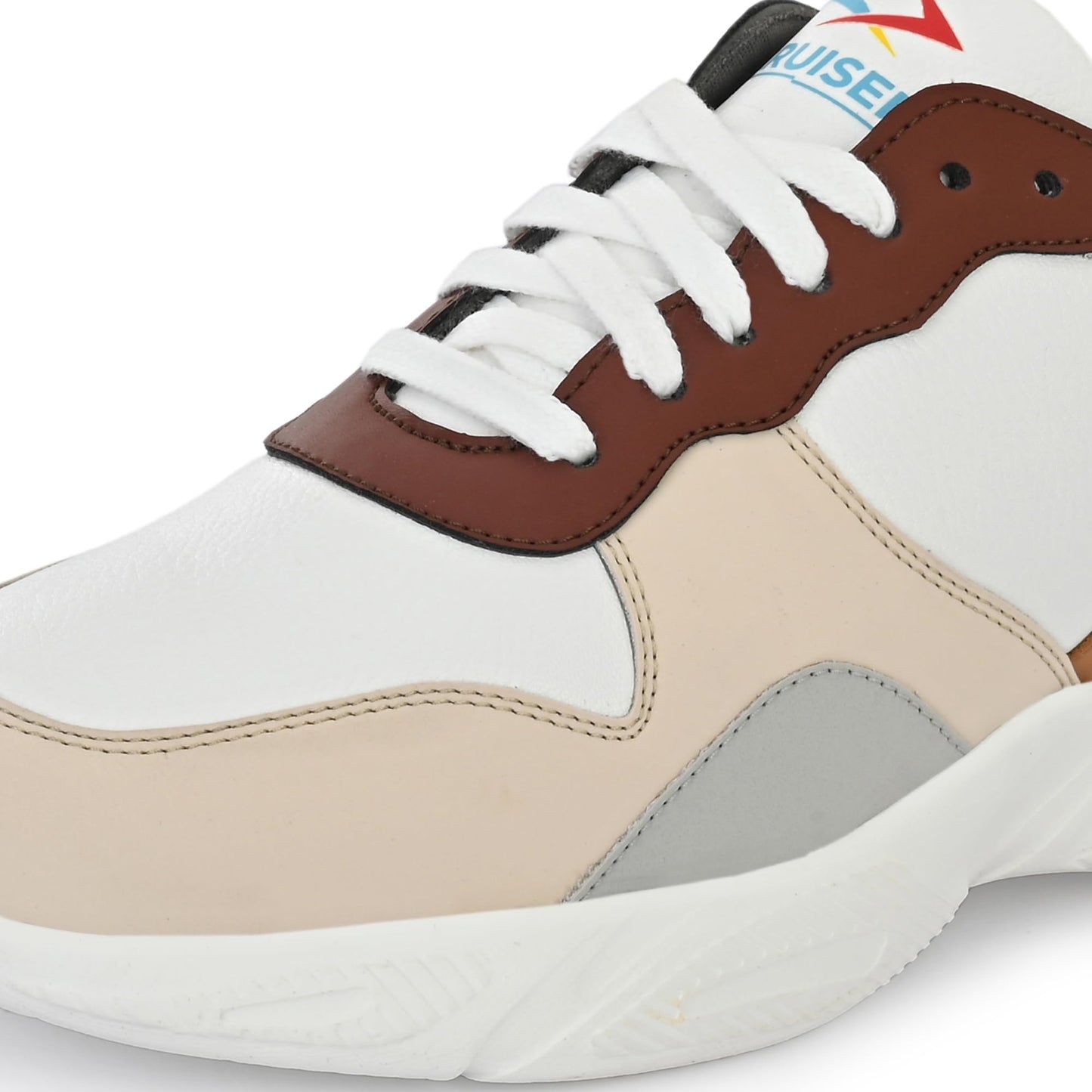 Cruiser Men's Fleix Beige Chunky Sneakers_9 UK (2528-6)