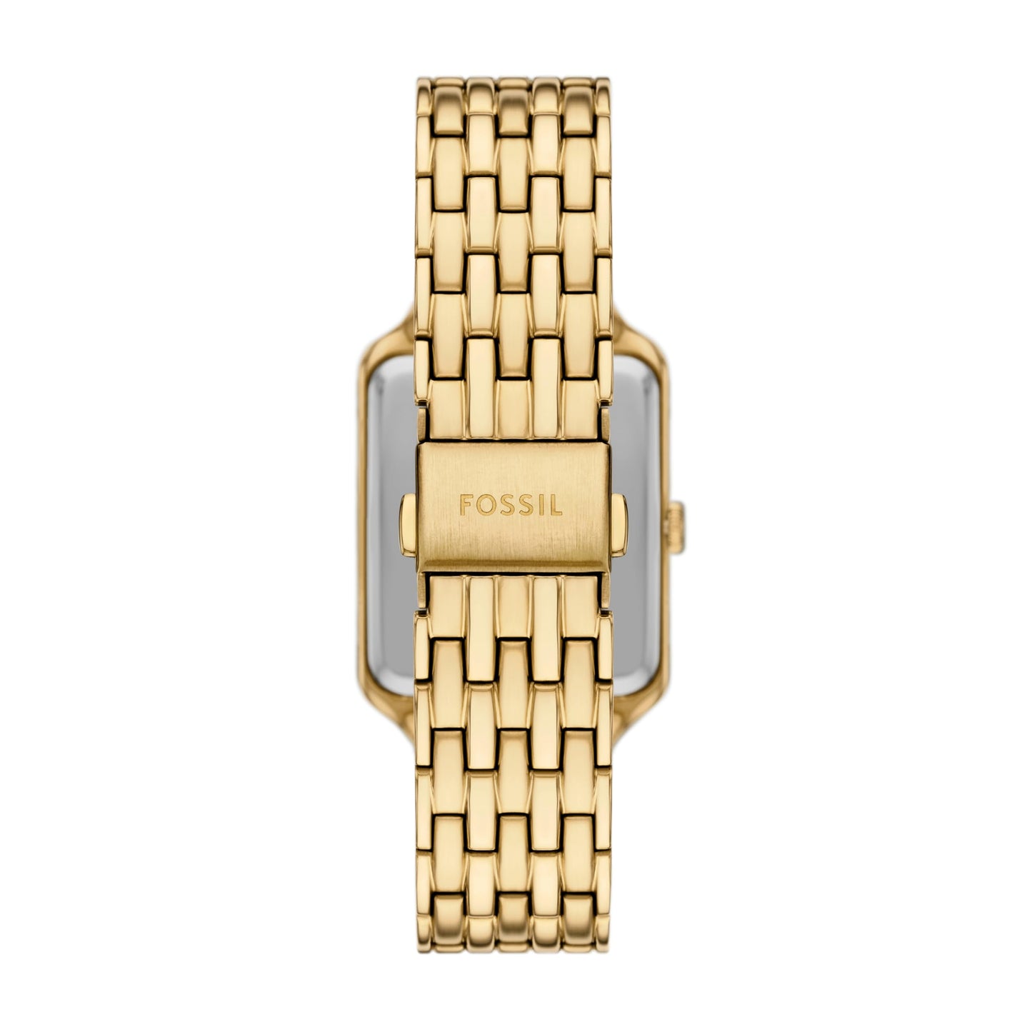 Fossil Womens Raquel Gold Quartz Stainless Steel White Dial Analog Watch ES5398