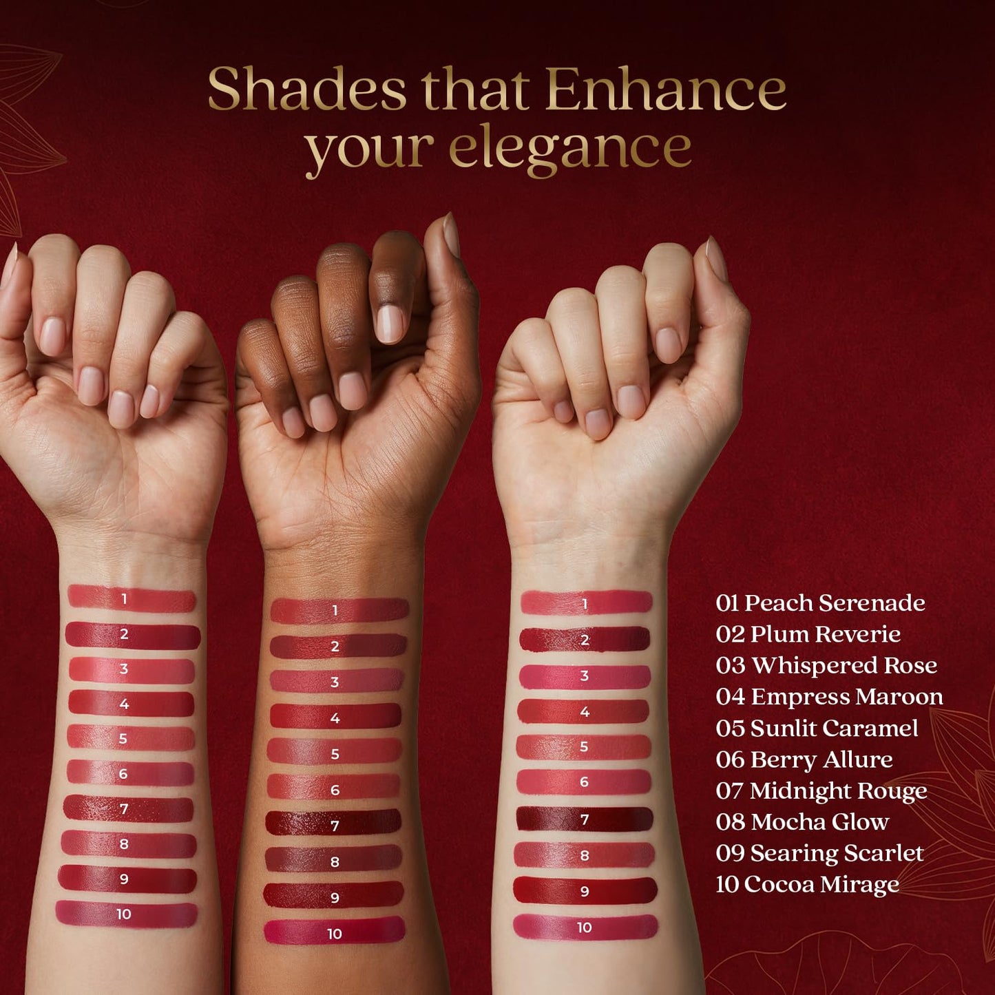 Just Herbs Luxe Satin Melt High Shine Lipstick | Luxury Makeup | Ayurvedic Formula | Long Lasting Shine | Ayurvedic Lipstick – 4 gm (01 PEACH SERENADE)