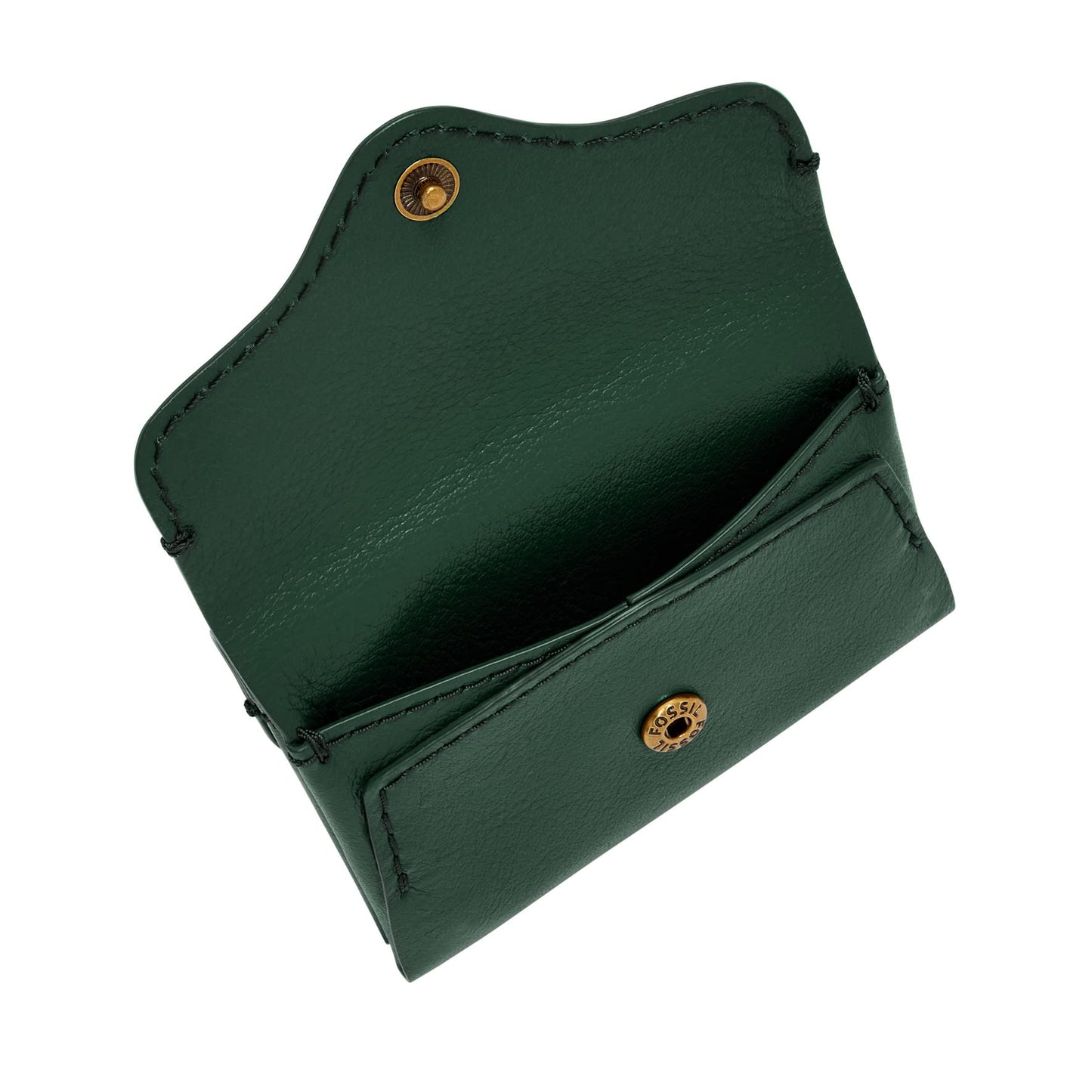 Fossil Women Leather Heritage Green Card Case Sl8230298
