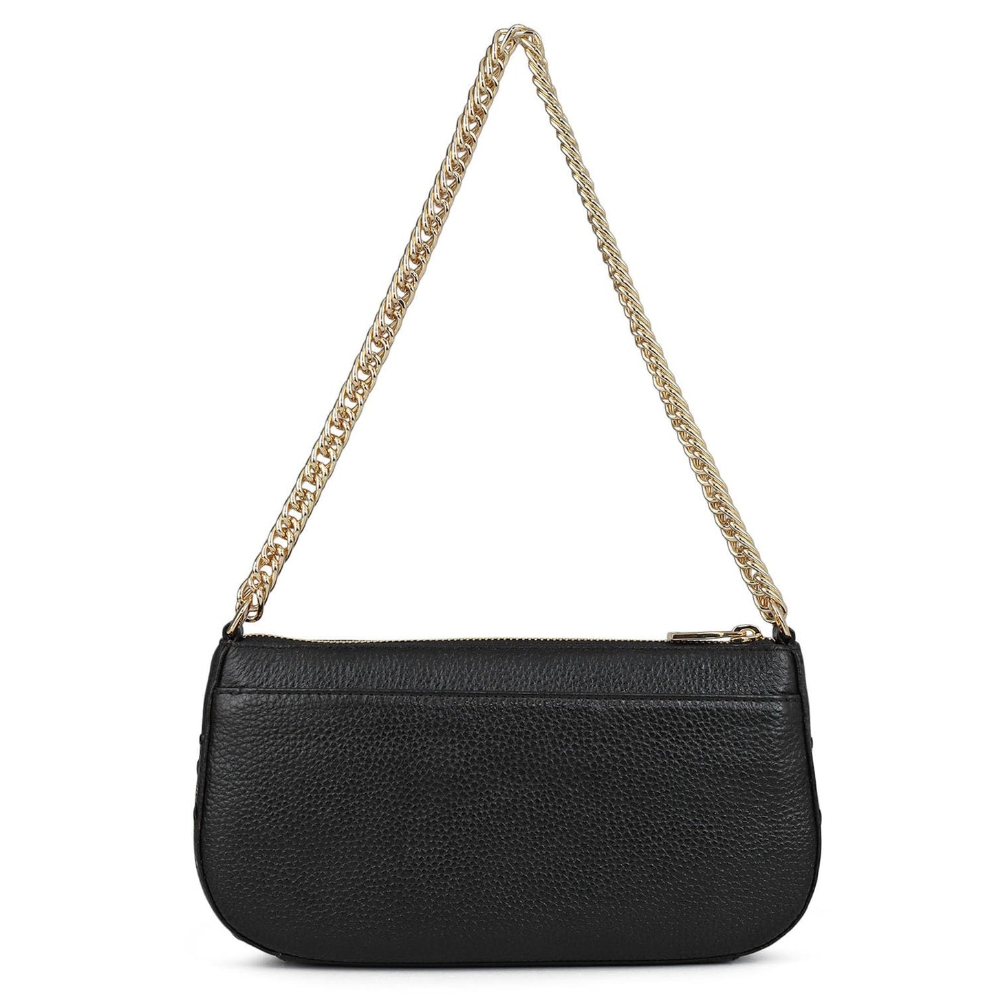 Da Milano Leather Shoulder Bag for Women - Black
