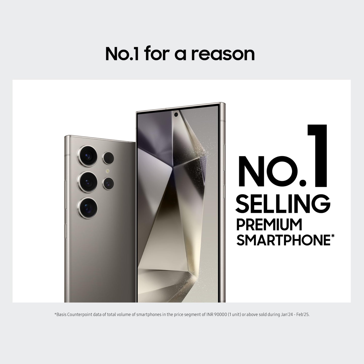 Samsung Galaxy S24 Ultra 5G AI Smartphone with Galaxy AI (Titanium Gray, 12GB, 256GB Storage), Snapdragon 8 Gen 3, 200 MP Camera with ProVisual Engine and 5000mAh Battery