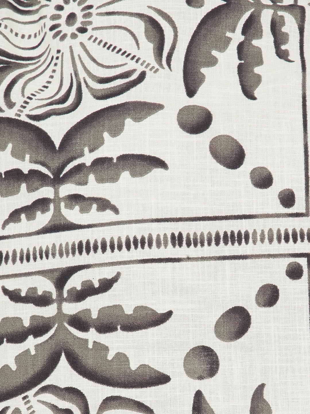 Max Women Printed Shirt Dress with Belt(White_M)