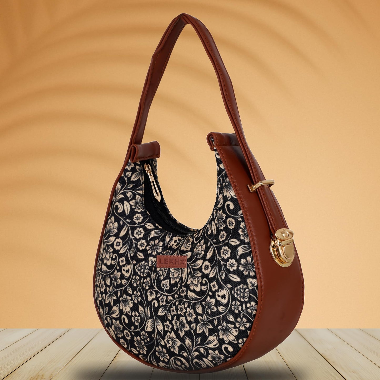 Small Half Moon Women’s Handbag with Detachable Sling Strap – Stylish Crescent-Shaped PU Leather Shoulder Bag for Girls & Ladies | Compact Crossbody Purse for Travel & Daily Use (Multicolor -1)