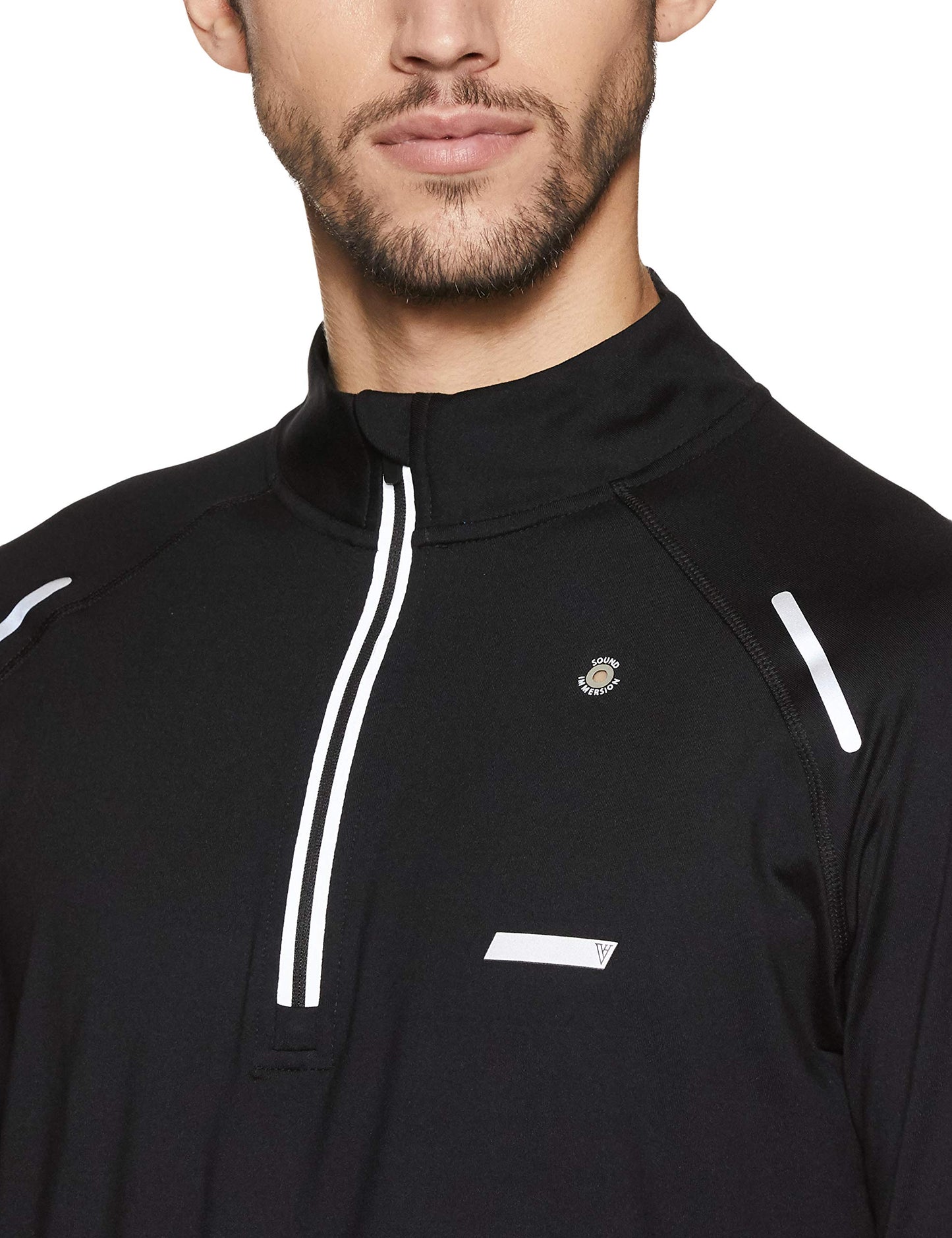 Van Heusen Performance Men Jacket - Polyester Spandex - Swift Dry, Odour Shield, Lightweight_81001_Black_XL