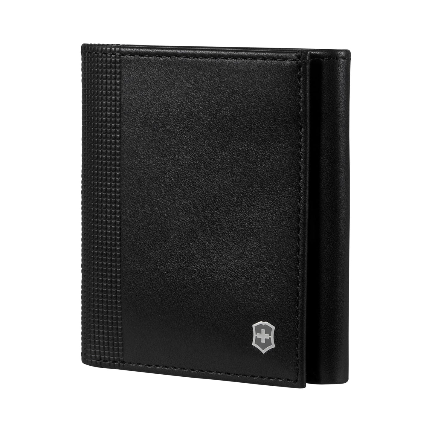 Victorinox Altius Alox, Tri-Fold Wallet with RFID Protection, Leather for Men Black (611574)