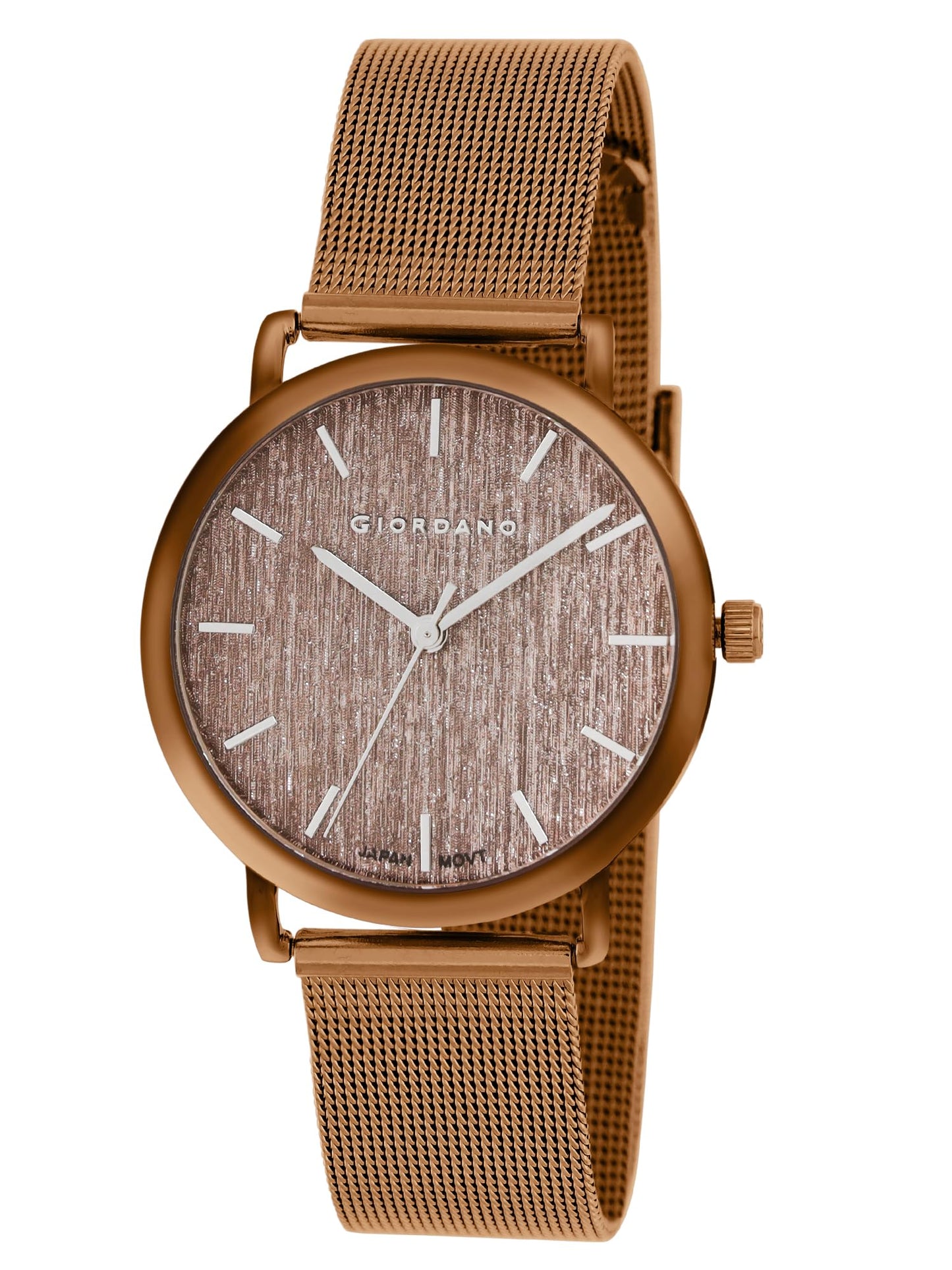 Giordano Analog Stylish Watch for Women Water Resistant Fashion Watch Round Shape with 2 Hand Mechanism Wrist Watch for Girls & Ladies to Compliment Your Look/Ideal Gift for Female - GZ-60053