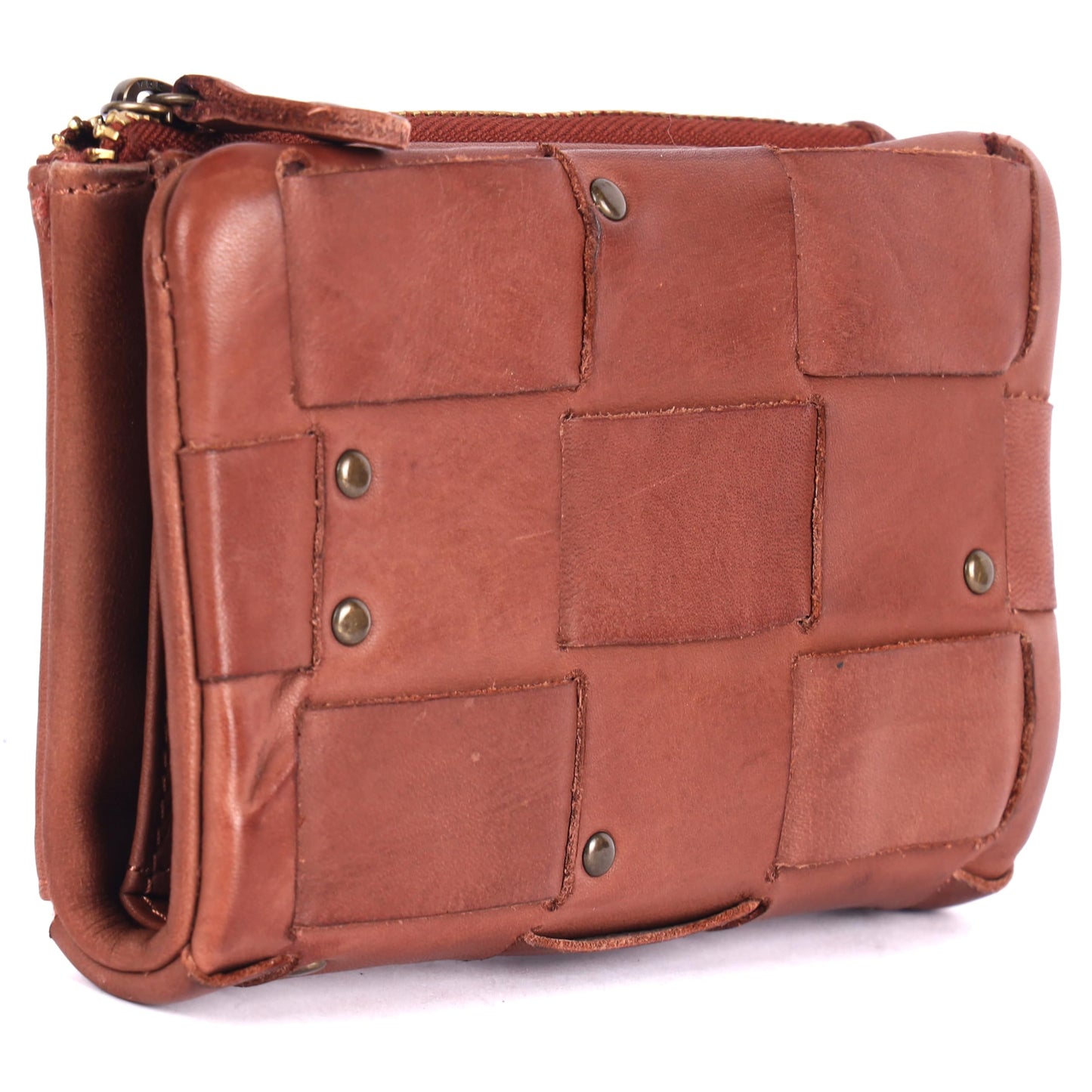 KOMPANERO Genuine Leather Women's Wallet (C-13880-Cognac)